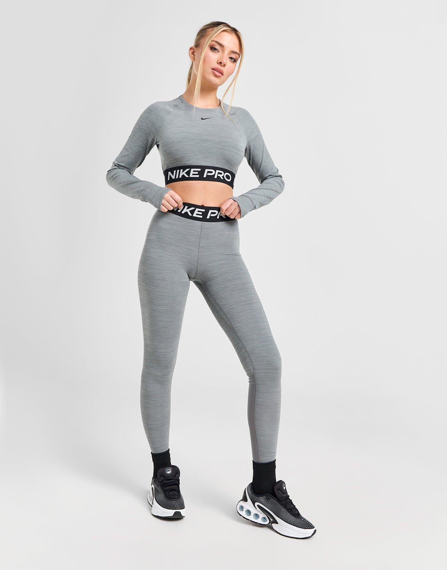 Nike Training Pro Long Sleeve Crop Top