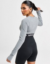 Nike Pro Dri-FIT Crop Long Sleeve Top