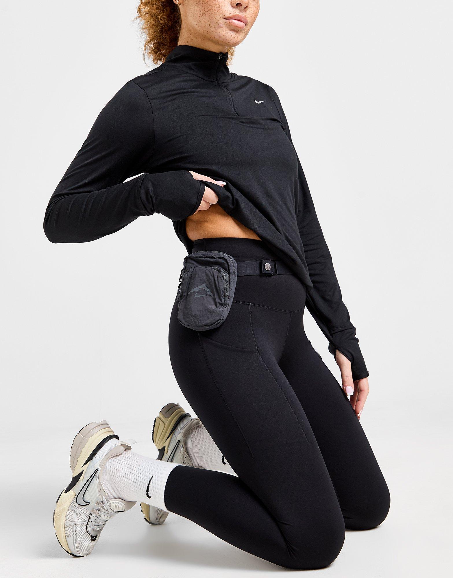 Zwart Nike 7/8-legging met hoge taille, zakken en complete ondersteuning  voor dames Go - JD Sports Nederland