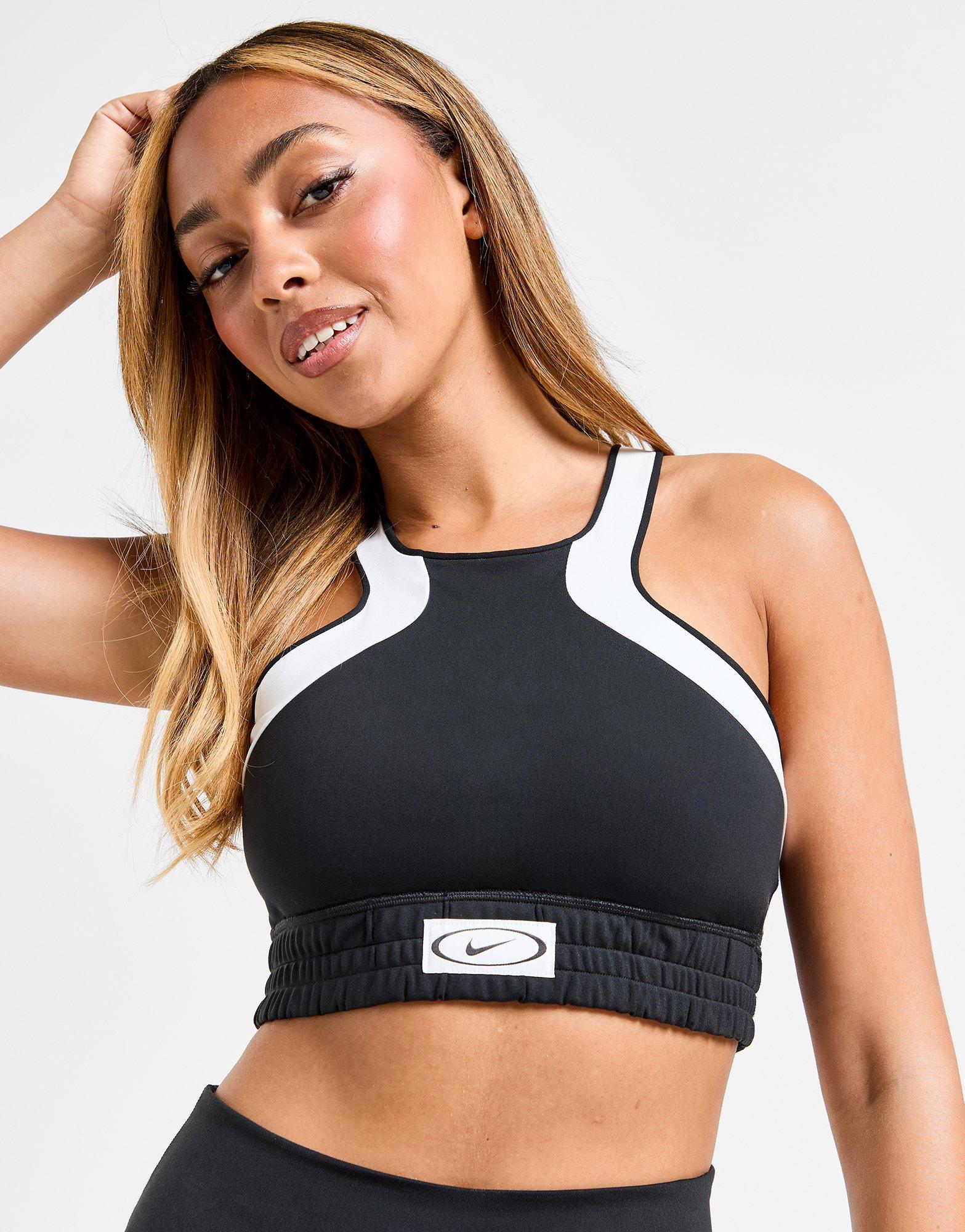 Nike Running High Neck Colour Block Sports Bra