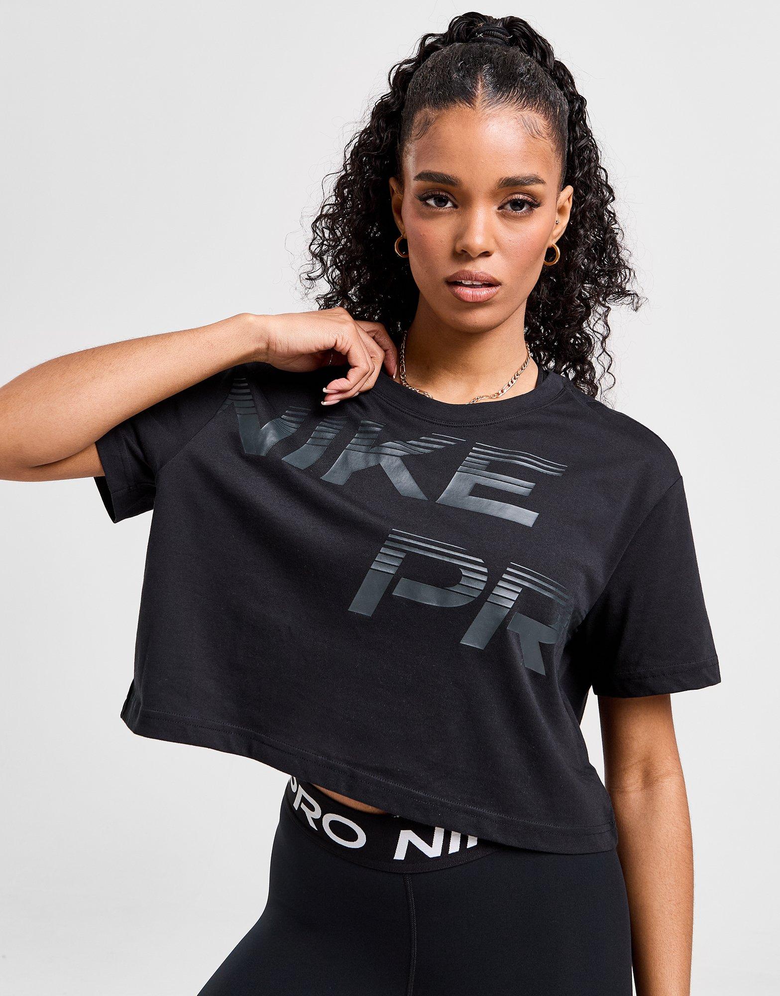 Nike Training Pro Graphic Crop T-Shirt