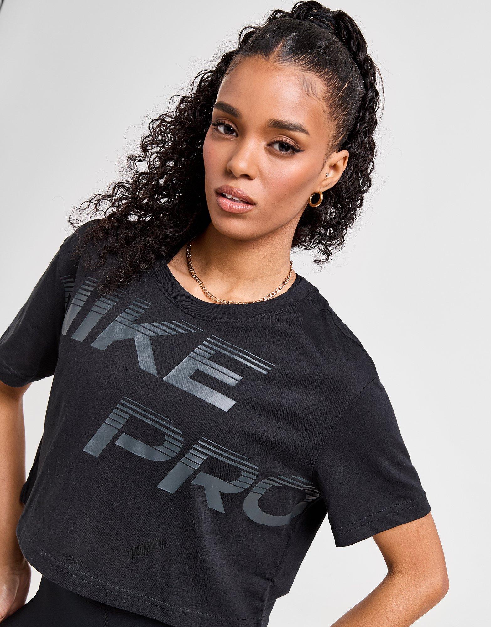 Nike Training Pro Graphic Crop T-Shirt