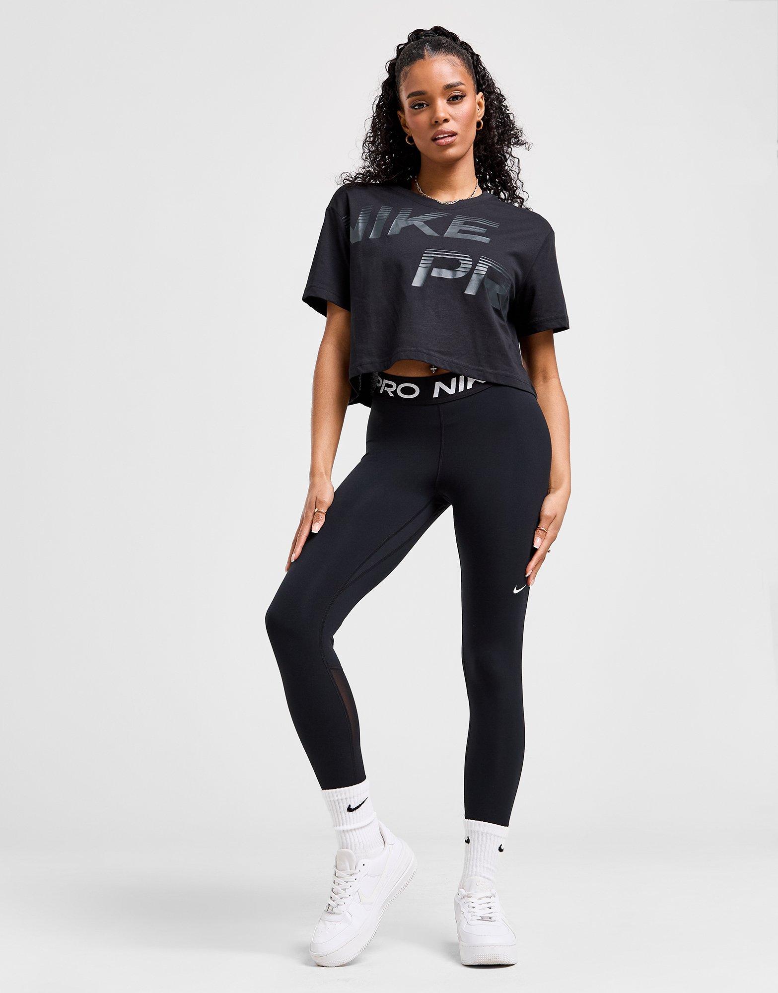 Nike Training Pro Graphic Crop T-Shirt