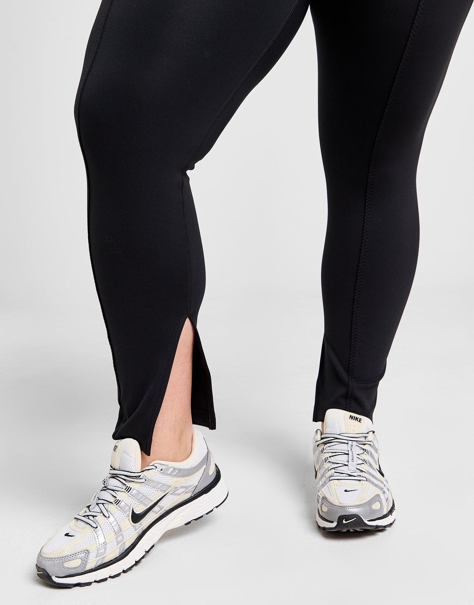Black Nike Plus Size Split Flare Leggings
