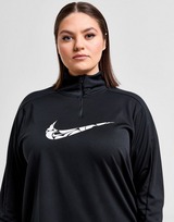 Nike Plus Size Swoosh 1/4 Zip Top