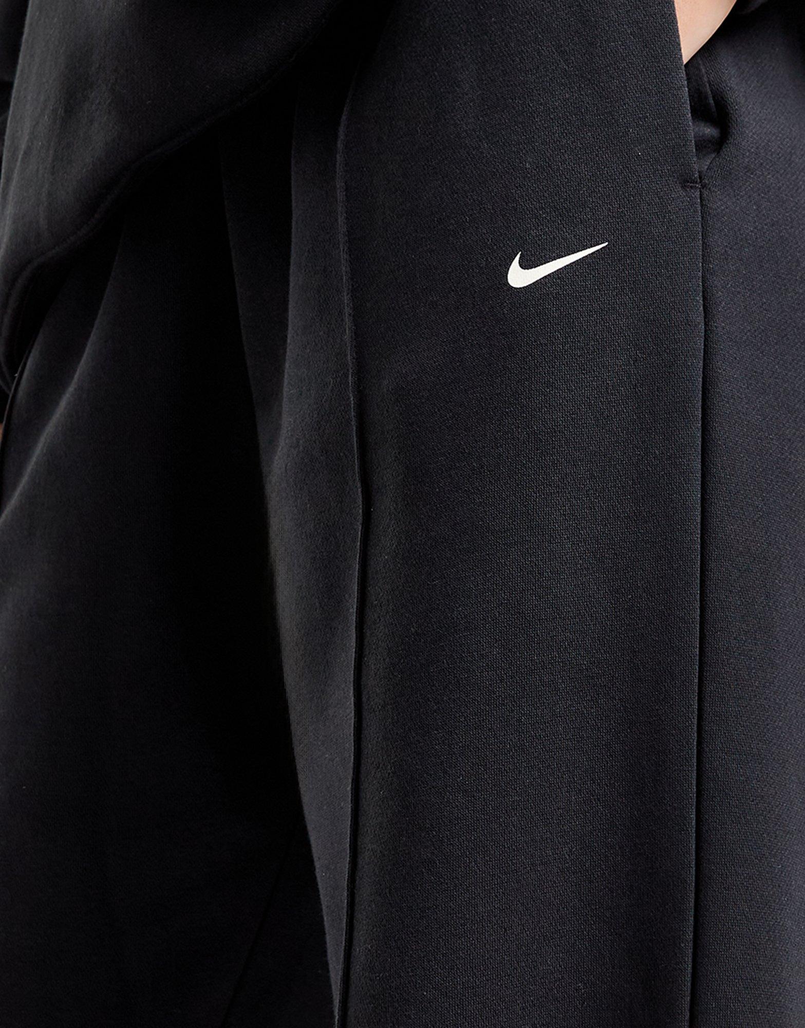 Black Nike Swoosh Fleece Oversized Joggers JD Sports UK