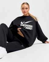 Nike เสื้อแขนยาวผู้หญิง Sportswear Oversized Fleece Crew-Neck