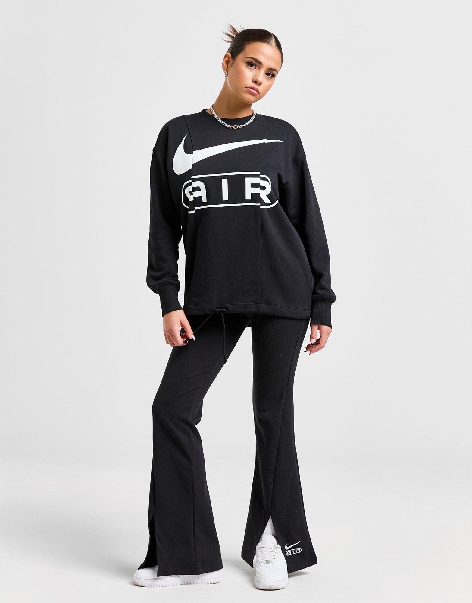 Black Nike Air Oversized Crew Sweatshirt | JD Sports UK