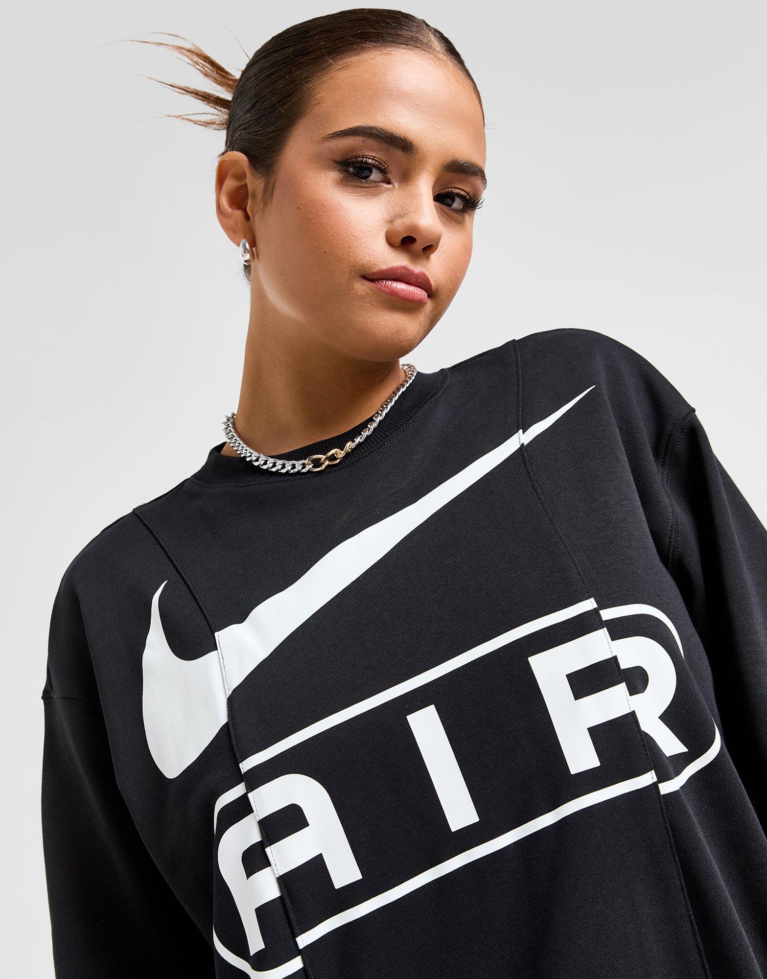 Black Nike Air Oversized Crew Sweatshirt JD Sports UK