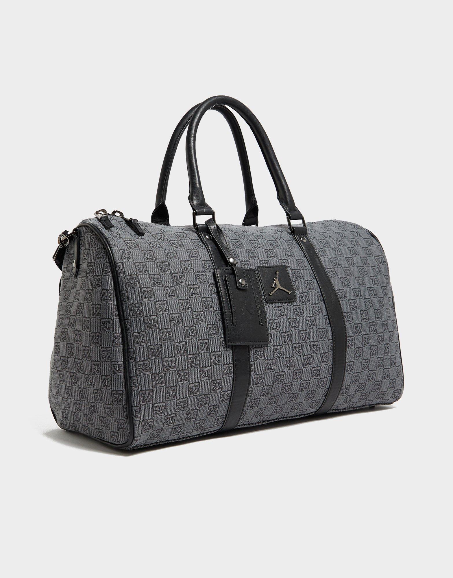 Black Jordan Monogram Duffle Bag JD Sports UK