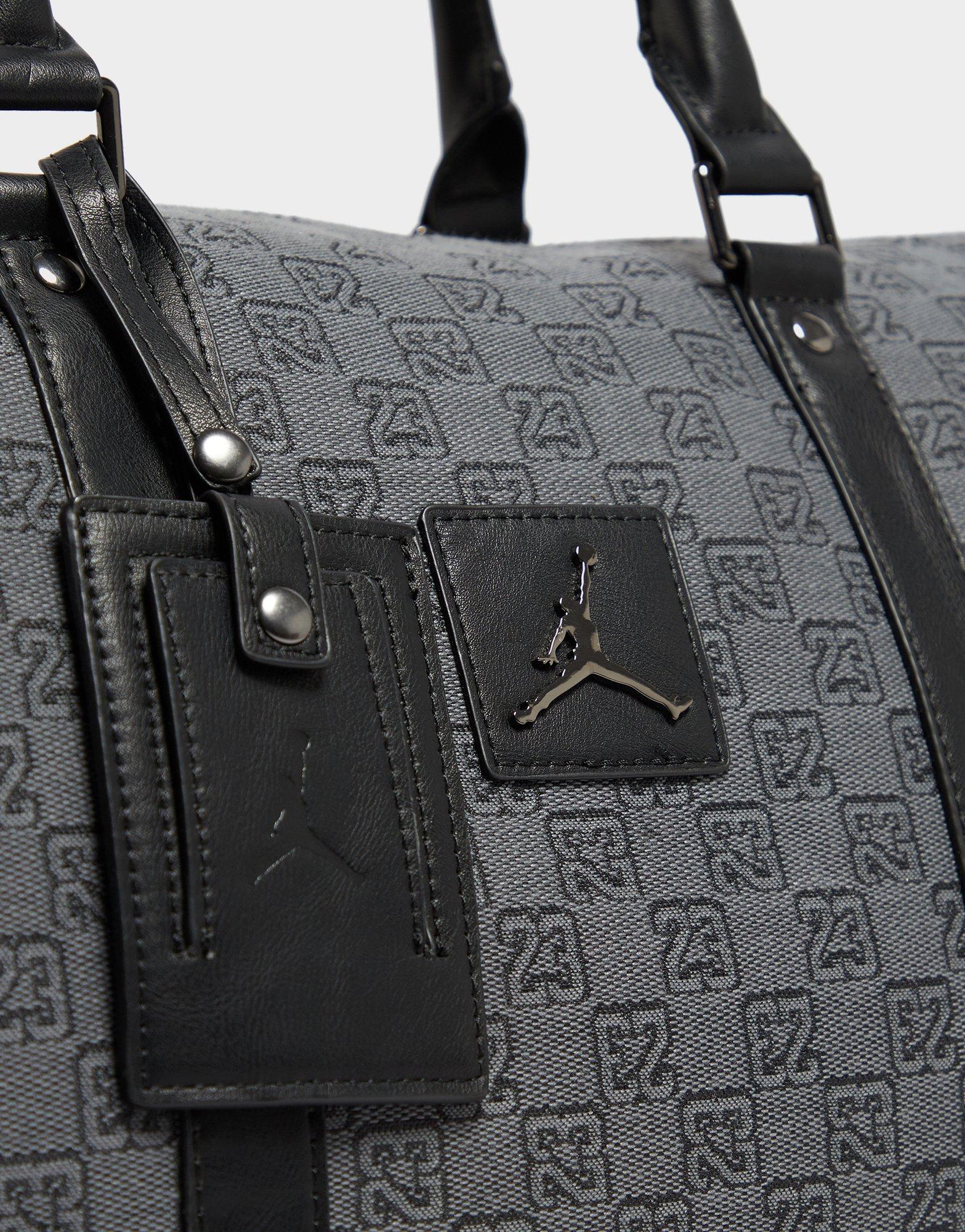 Black Jordan Monogram Duffle Bag JD Sports UK