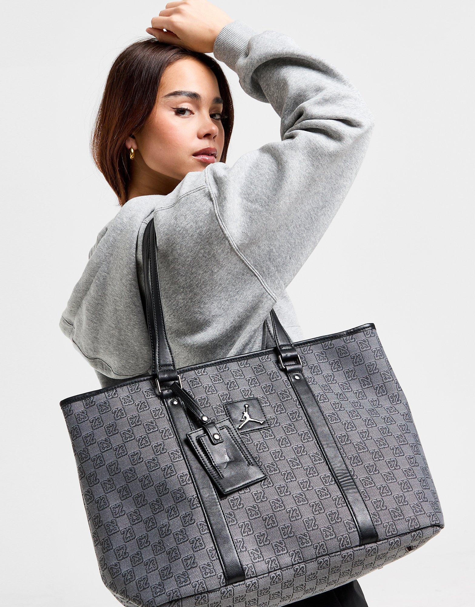 Grey Jordan Monogram Tote Bag JD Sports