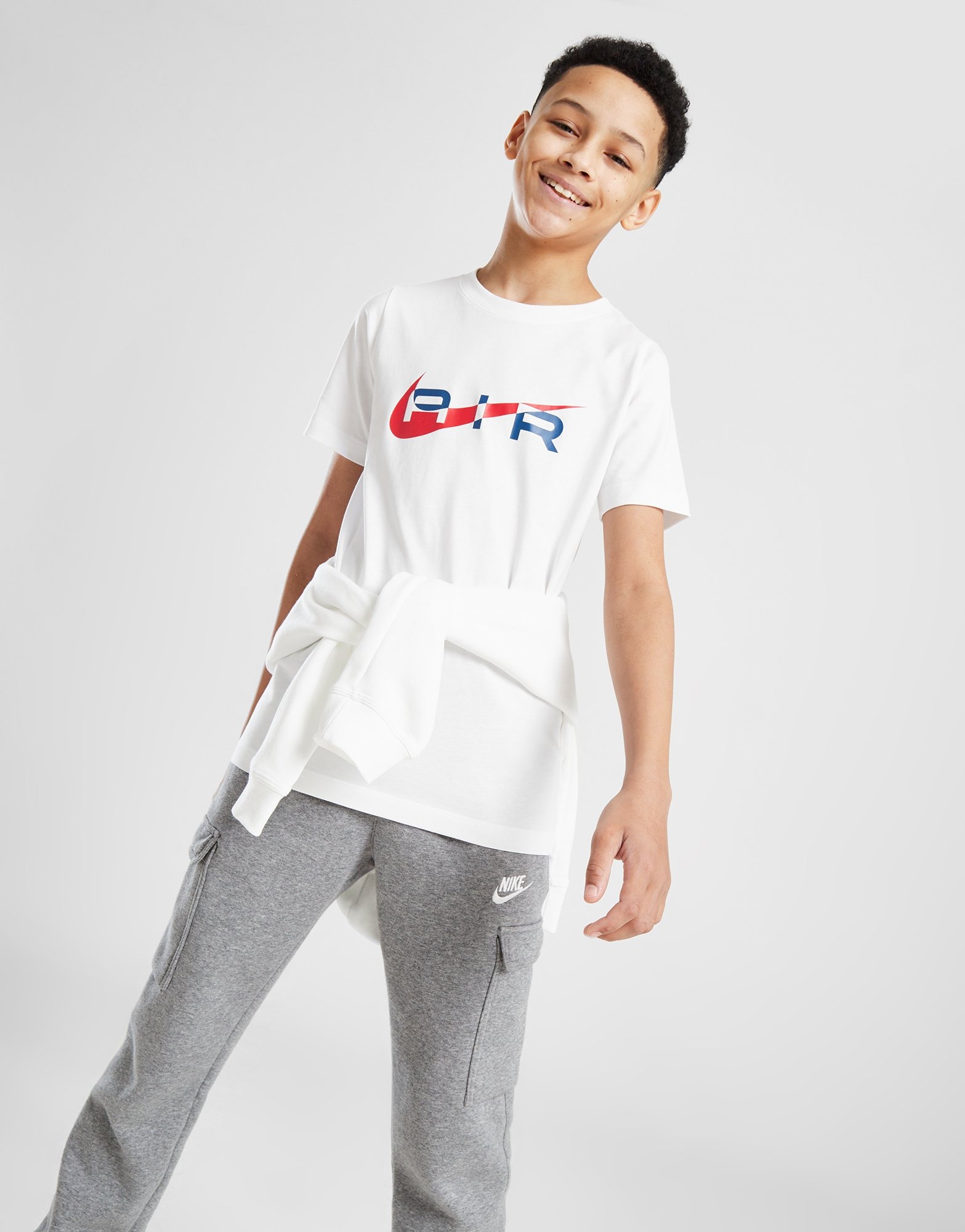 White Nike Swoosh Air T-Shirt Junior's - JD Sports