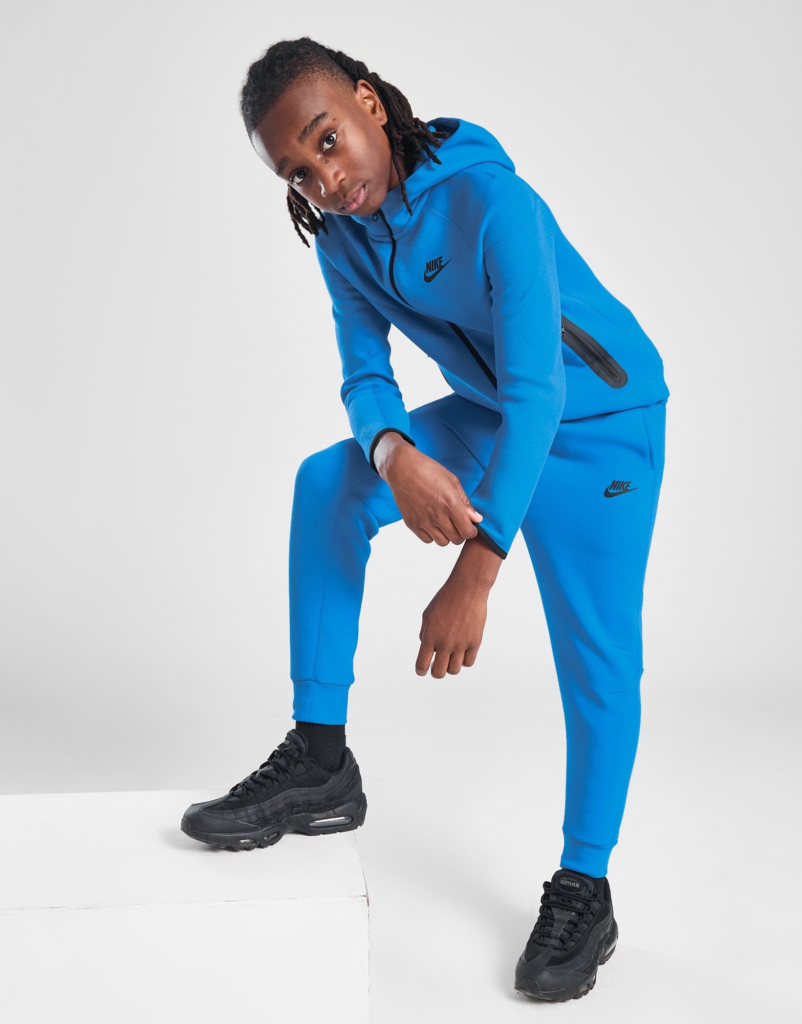 Nike tech joggers blue best sale