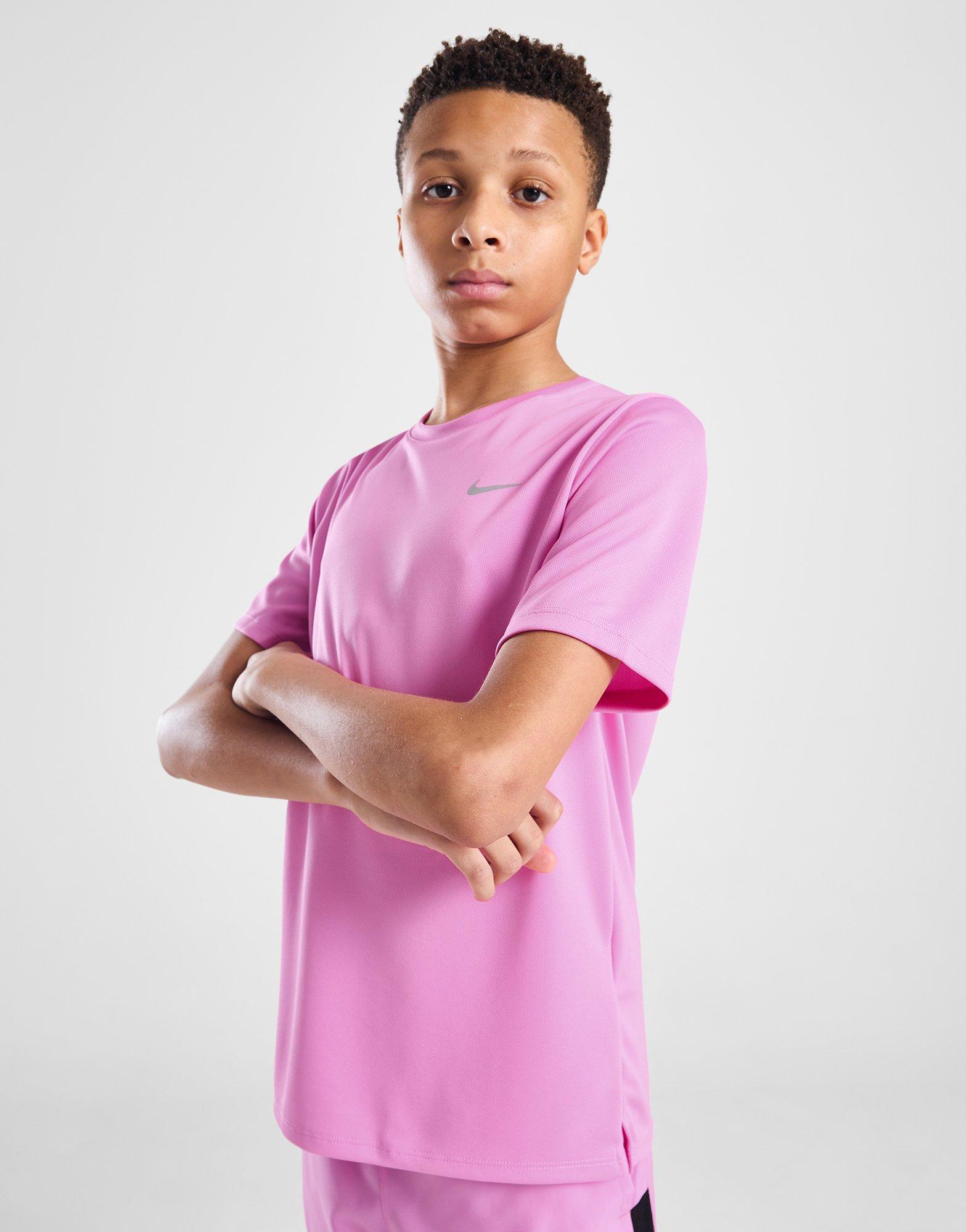nike miler t shirt pink