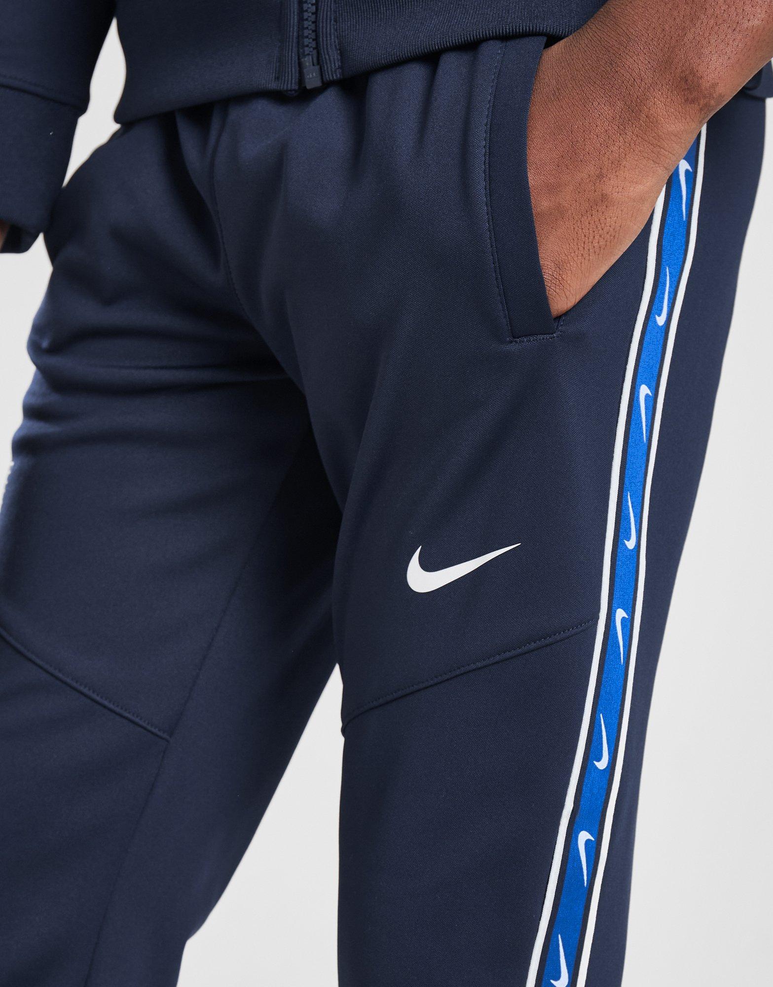 Blue Nike Repeat Tape Track Pants Junior JD Sports Global