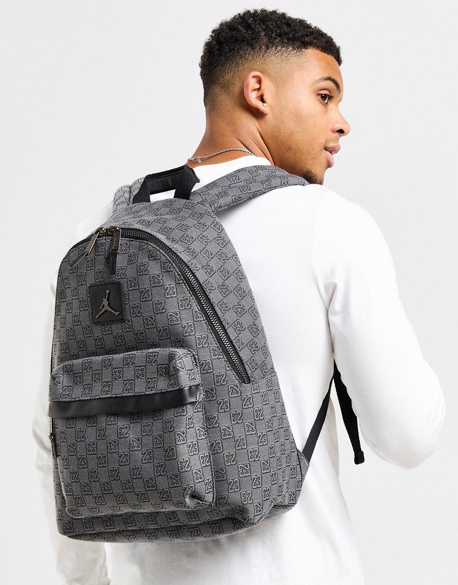 Grey Jordan Monogram Backpack - JD Sports Global