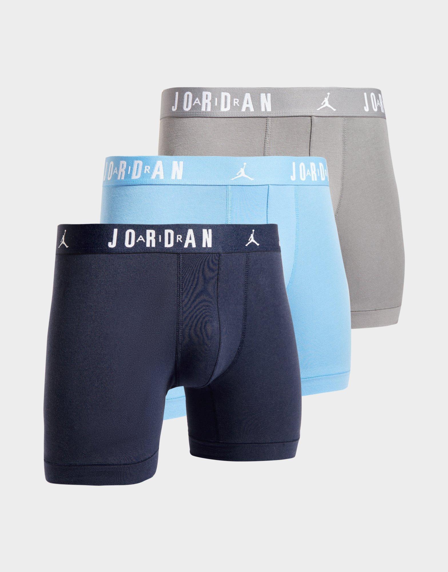 Blue Jordan 3-Pack Boxers | JD Sports UK