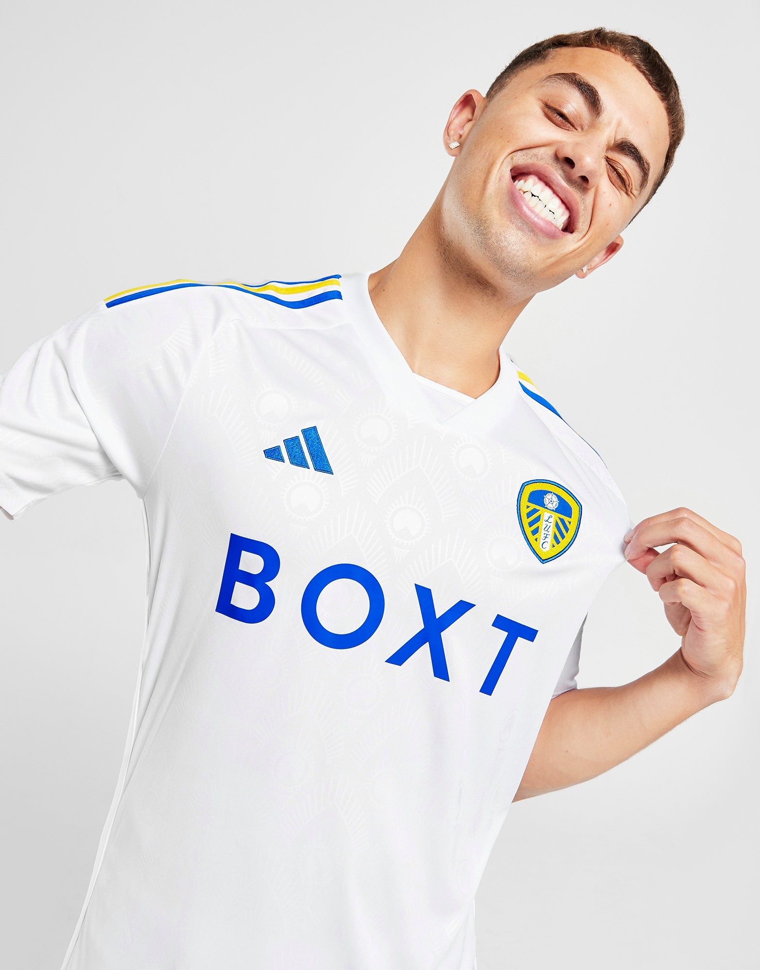 White adidas Leeds United FC 2023/34 Home Shirt | JD Sports UK
