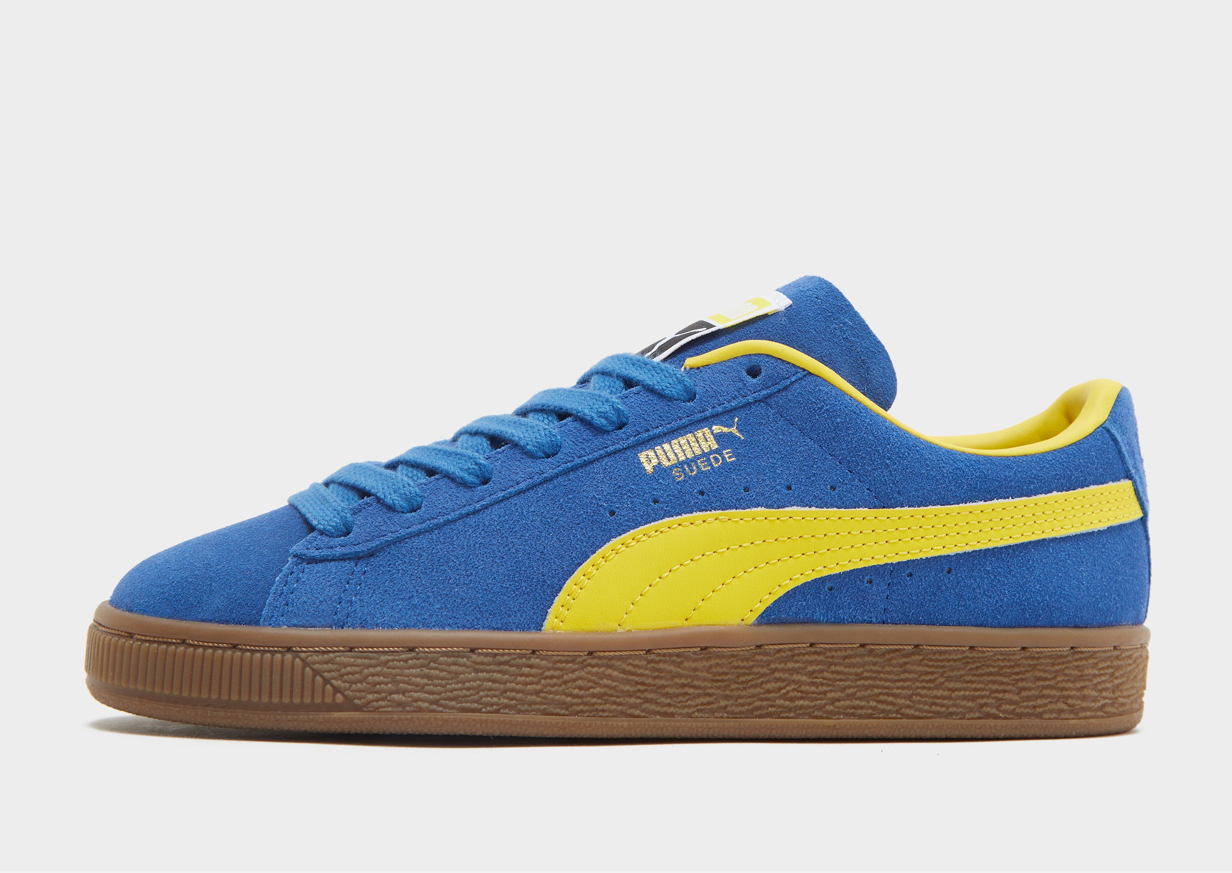 Puma suede on sale bleu jaune