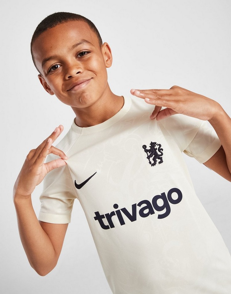 Nike Chelsea FC Academy Pro Nike Dri-FIT warming-uptop met korte mouwen voor kids