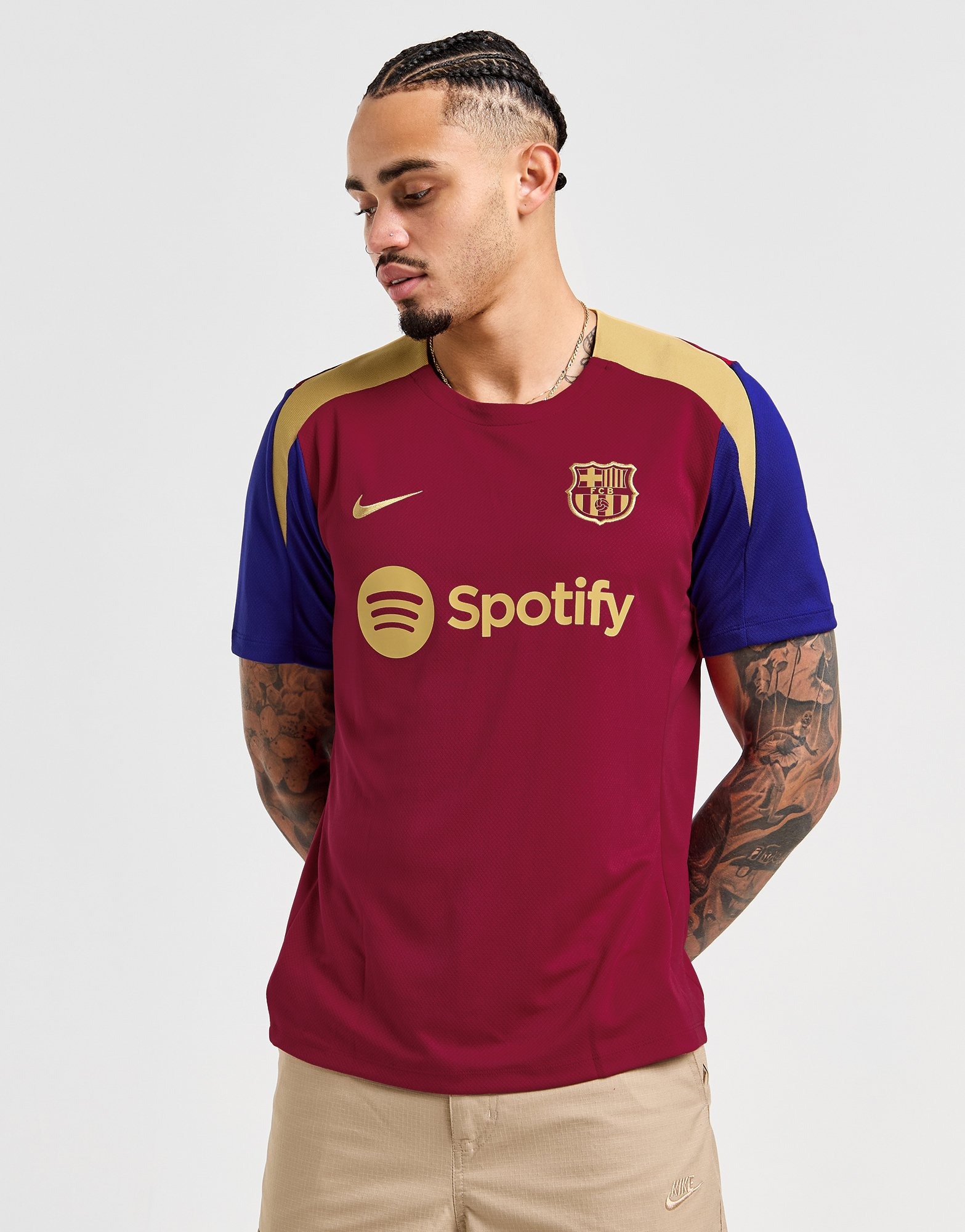 Red Nike FC Barcelona Strike T-Shirt - JD Sports NZ