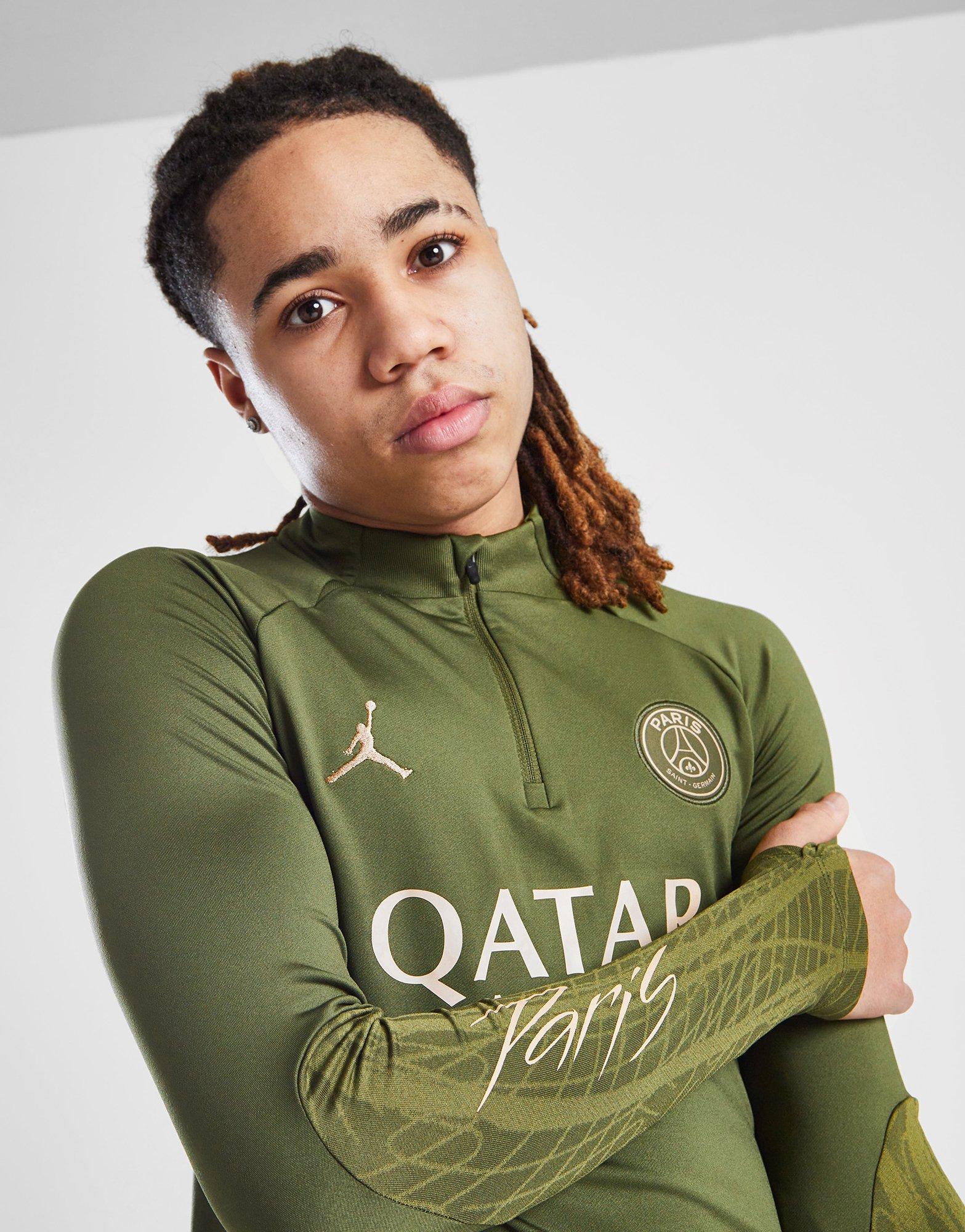 Green Jordan Paris Saint Germain Strike Fourth Drill Top Junior | JD