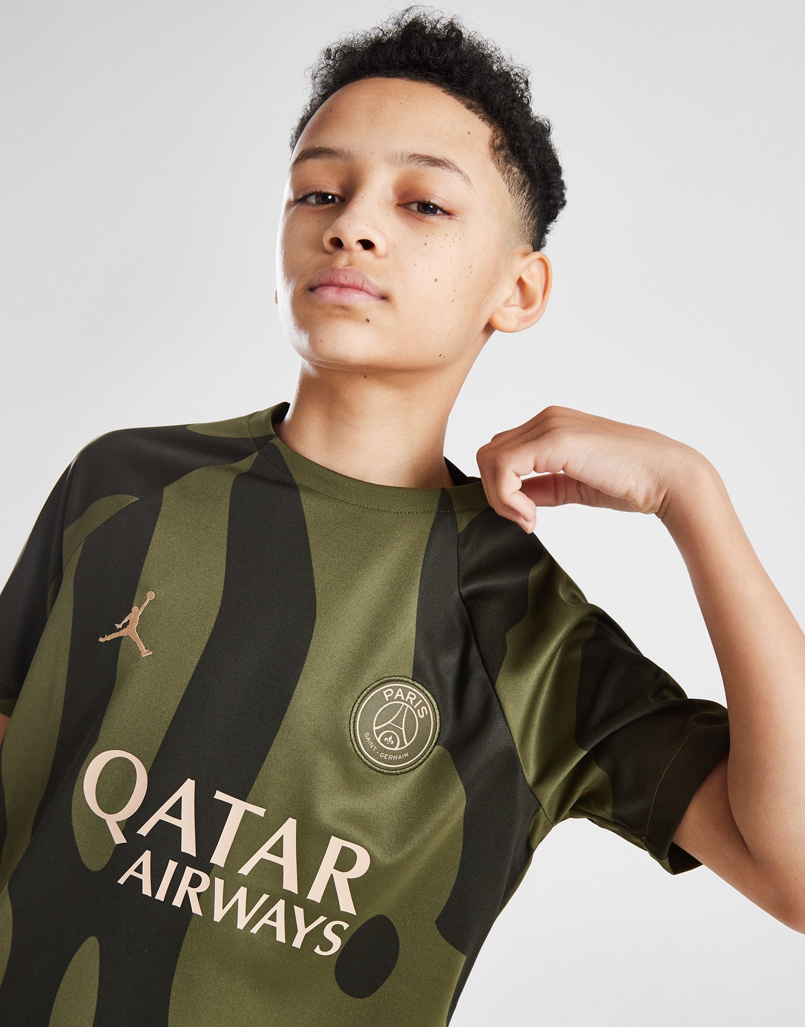 Green Jordan Paris Saint Germain Pre Match Shirt Junior | JD Sports ...