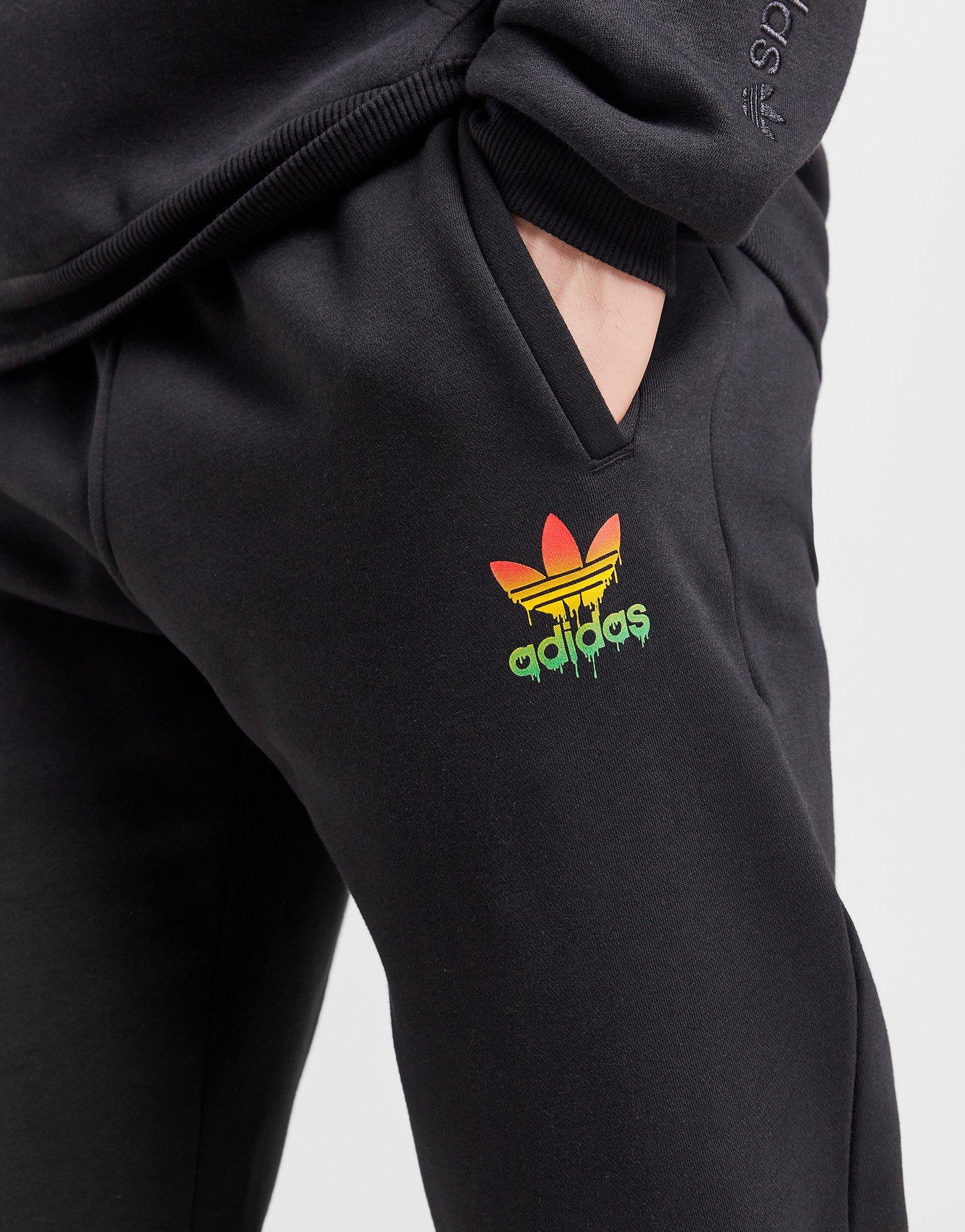 Black adidas Originals Drip Fade Joggers - JD Sports Global