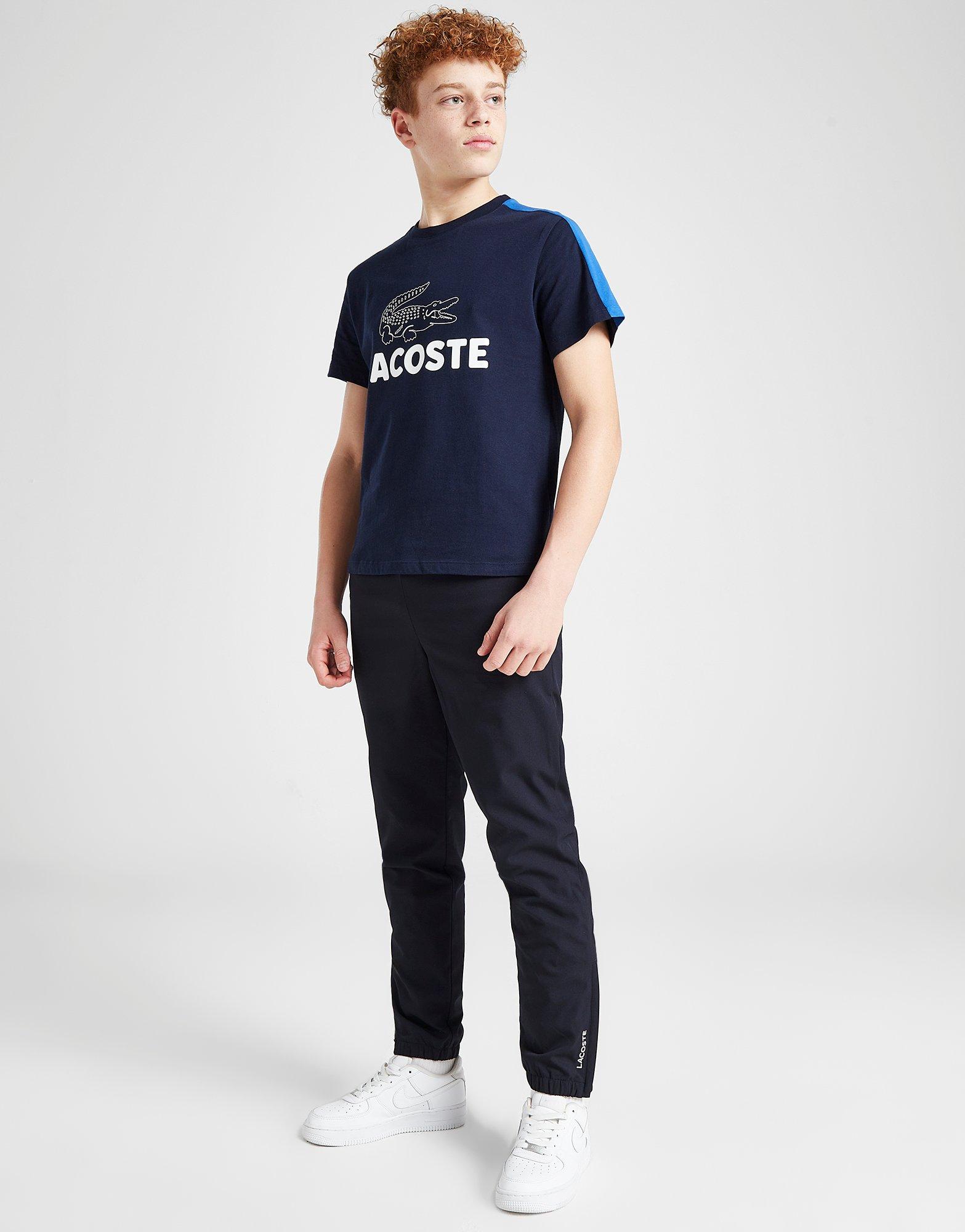 Grey Lacoste Woven Track Pants Junior