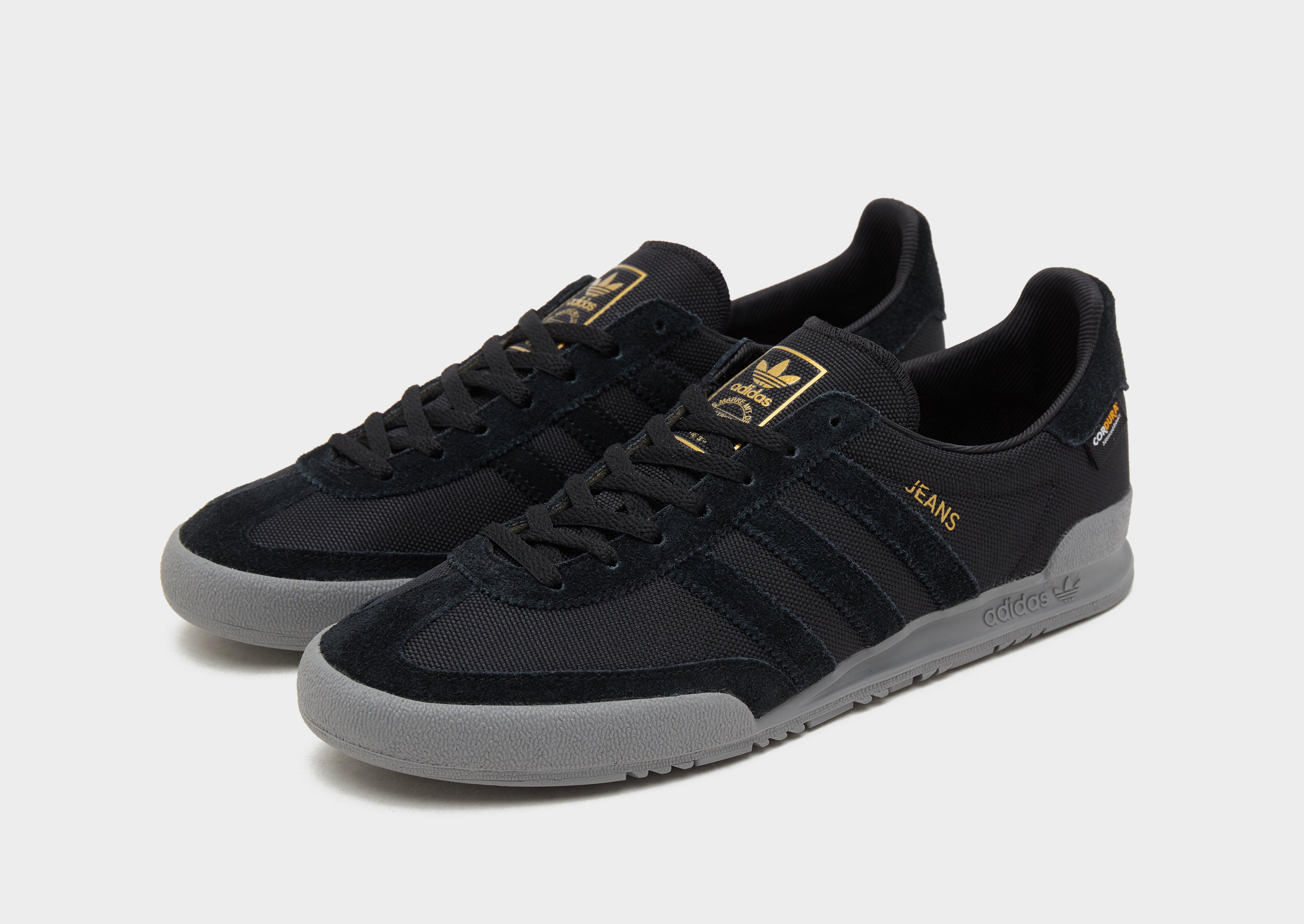 Black adidas 2024 jeans trainers