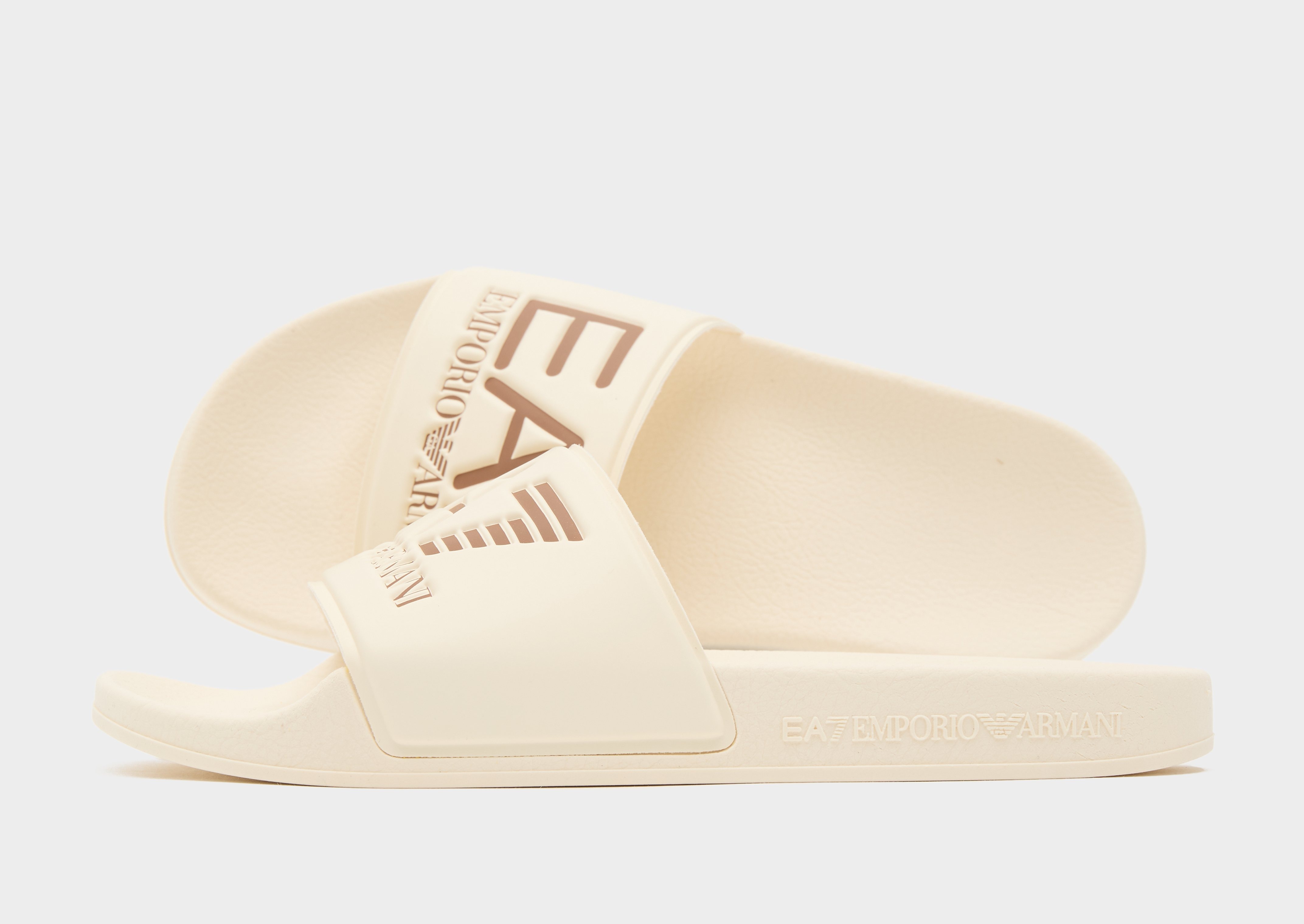 Brown Emporio Armani EA7 Seaworld Slides - JD Sports