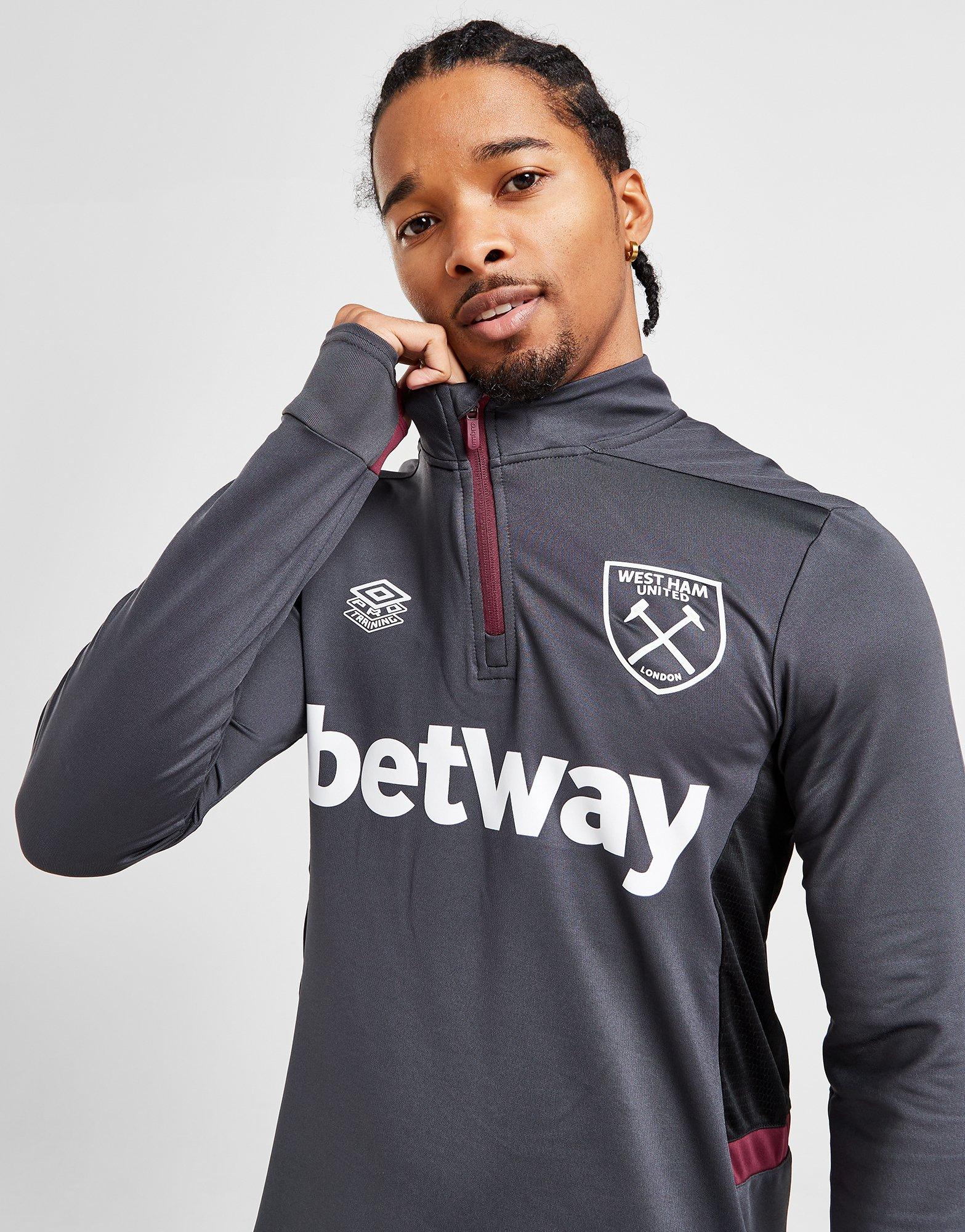 Umbro West Ham United FC Training 1/4 Zip Top Grau - JD Sports Deutschland