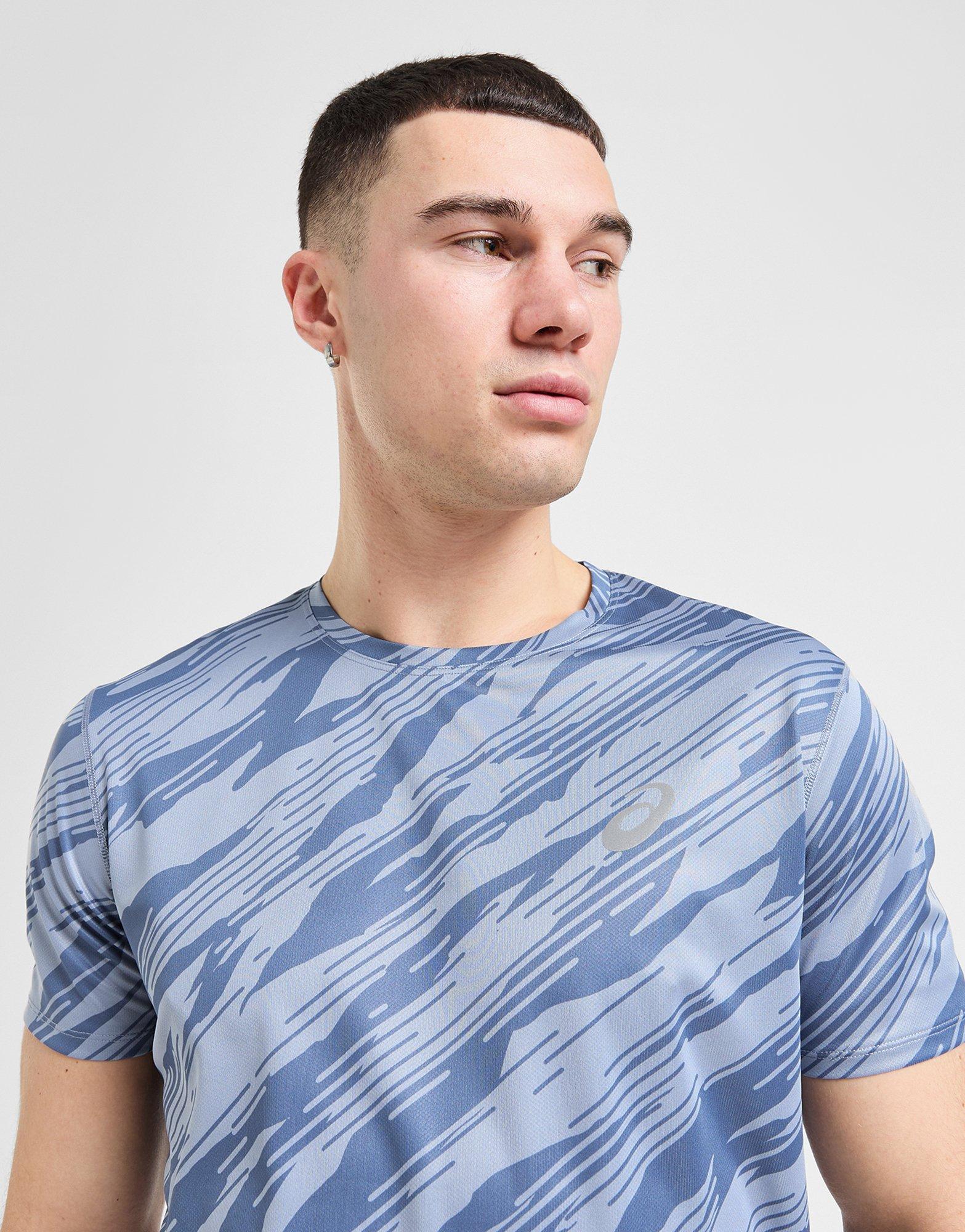 Asics t shirt junior bleu clearance