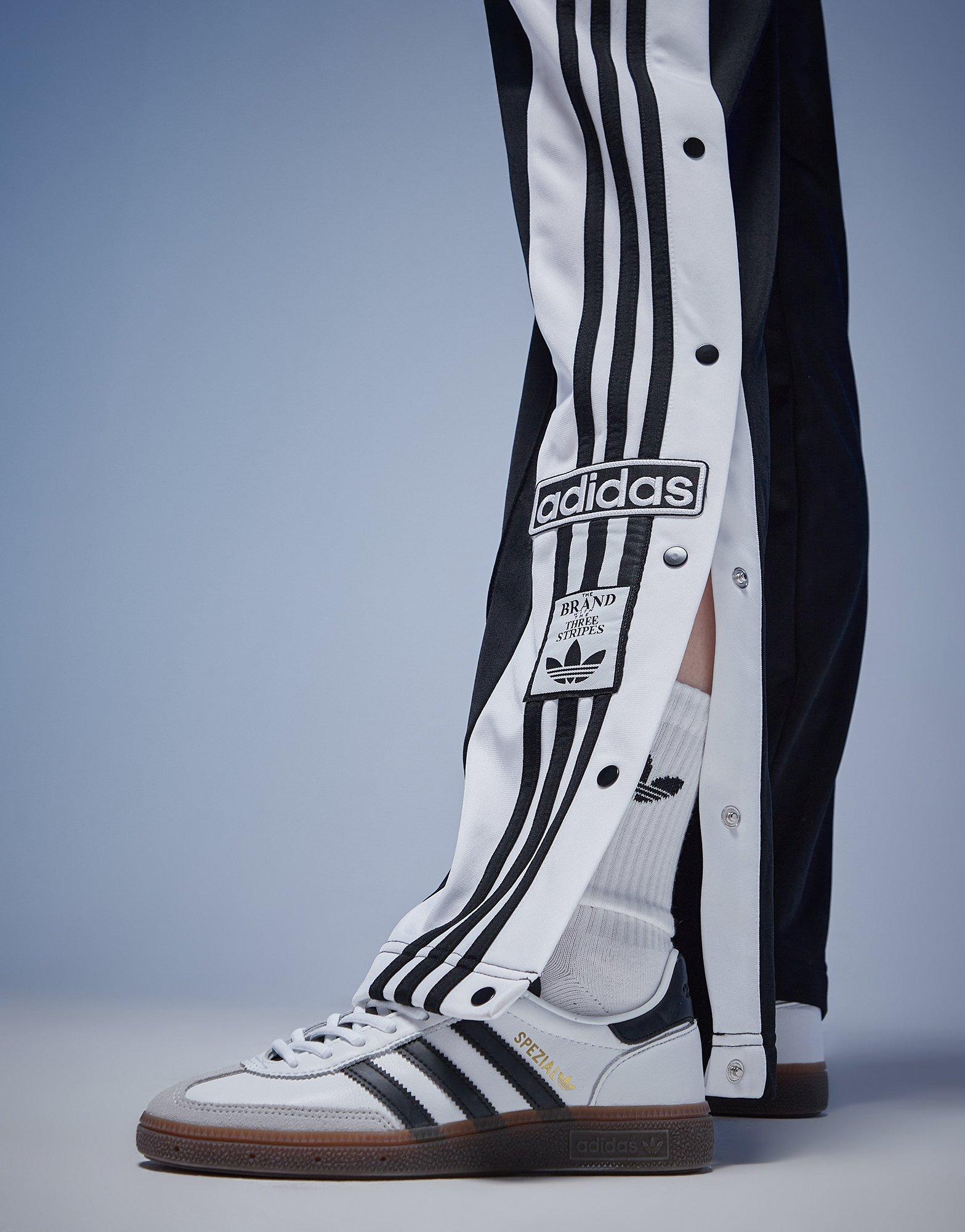 adidas Originals Track pants ADIBREAK with tuxedo stripes in black/ white