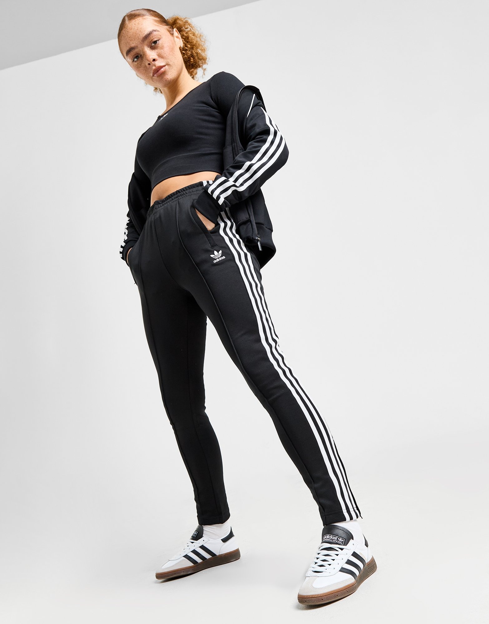 Black adidas Originals SST Track Pants | JD Sports UK