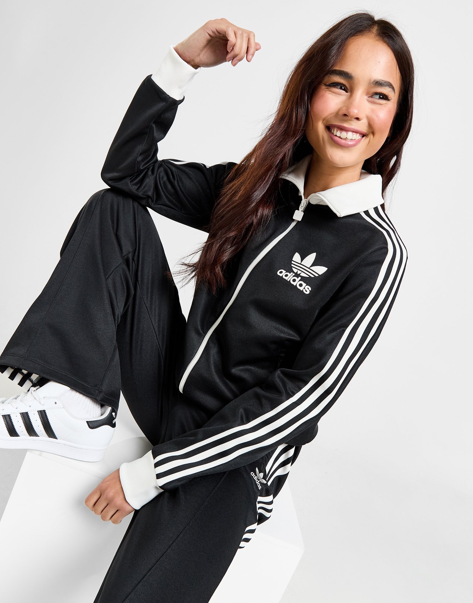 Black adidas Originals Beckenbauer Track Top | JD Sports UK