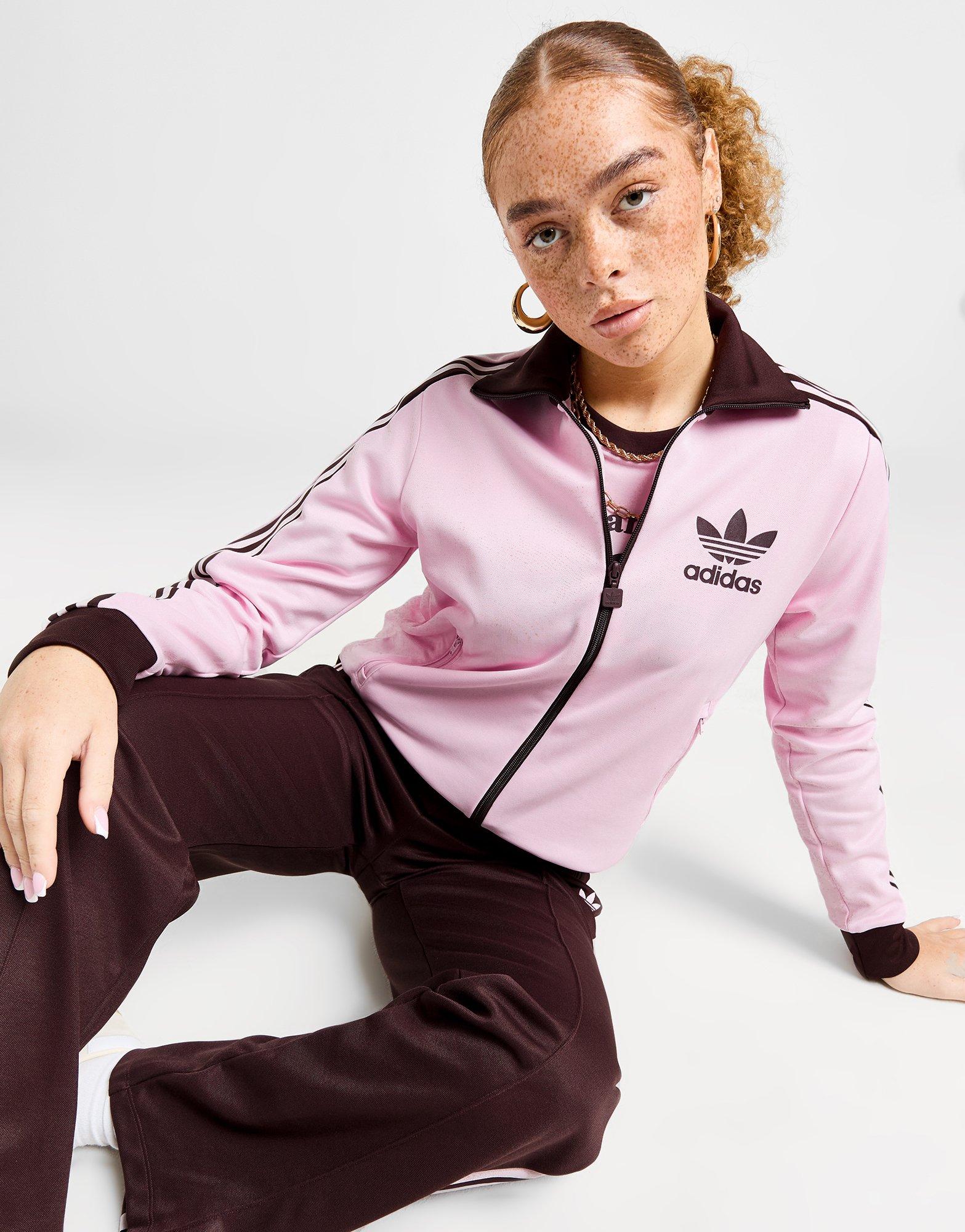 Womens pink hotsell adidas sweat suit