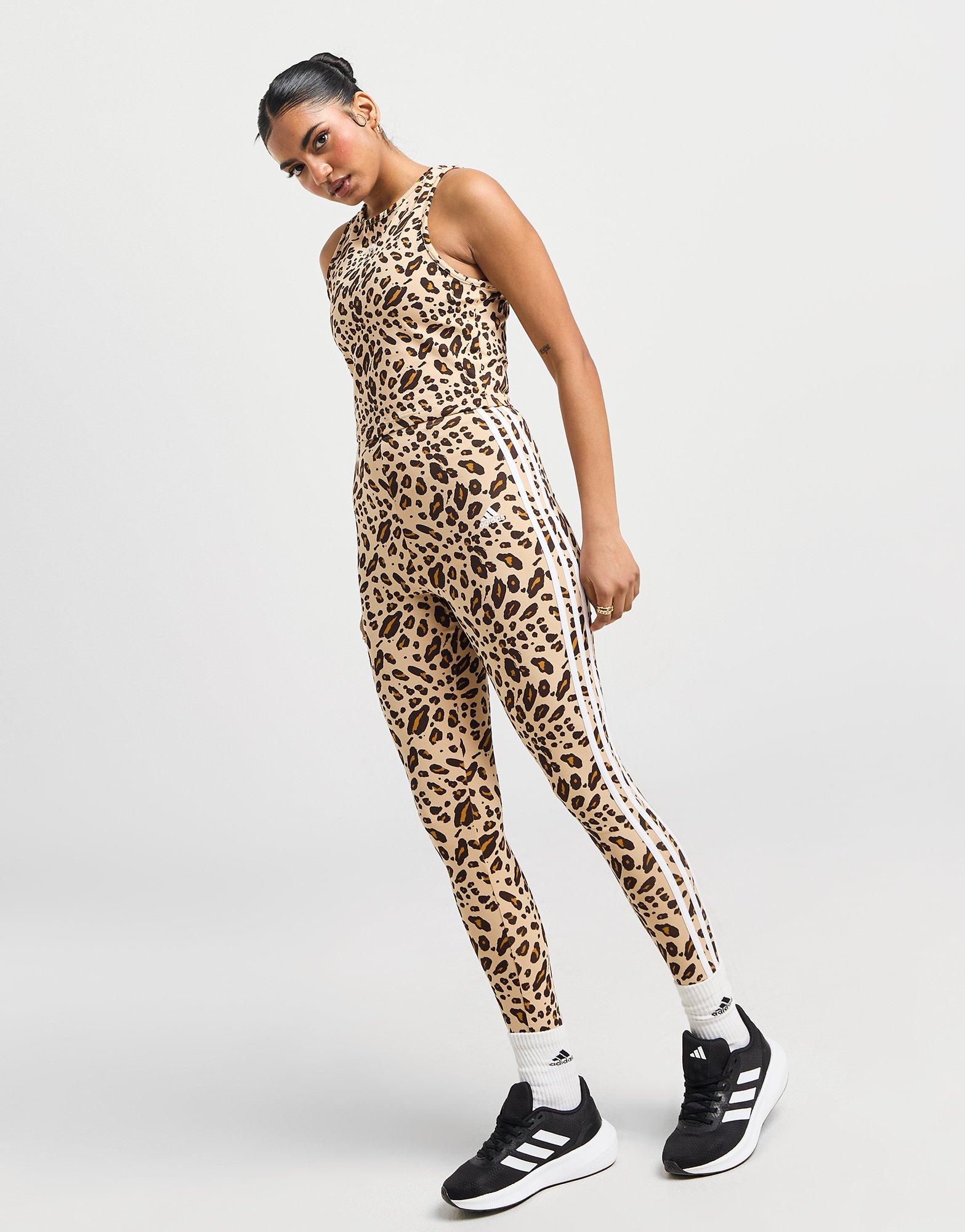 Black adidas Badge of Sport Leopard Print Leggings