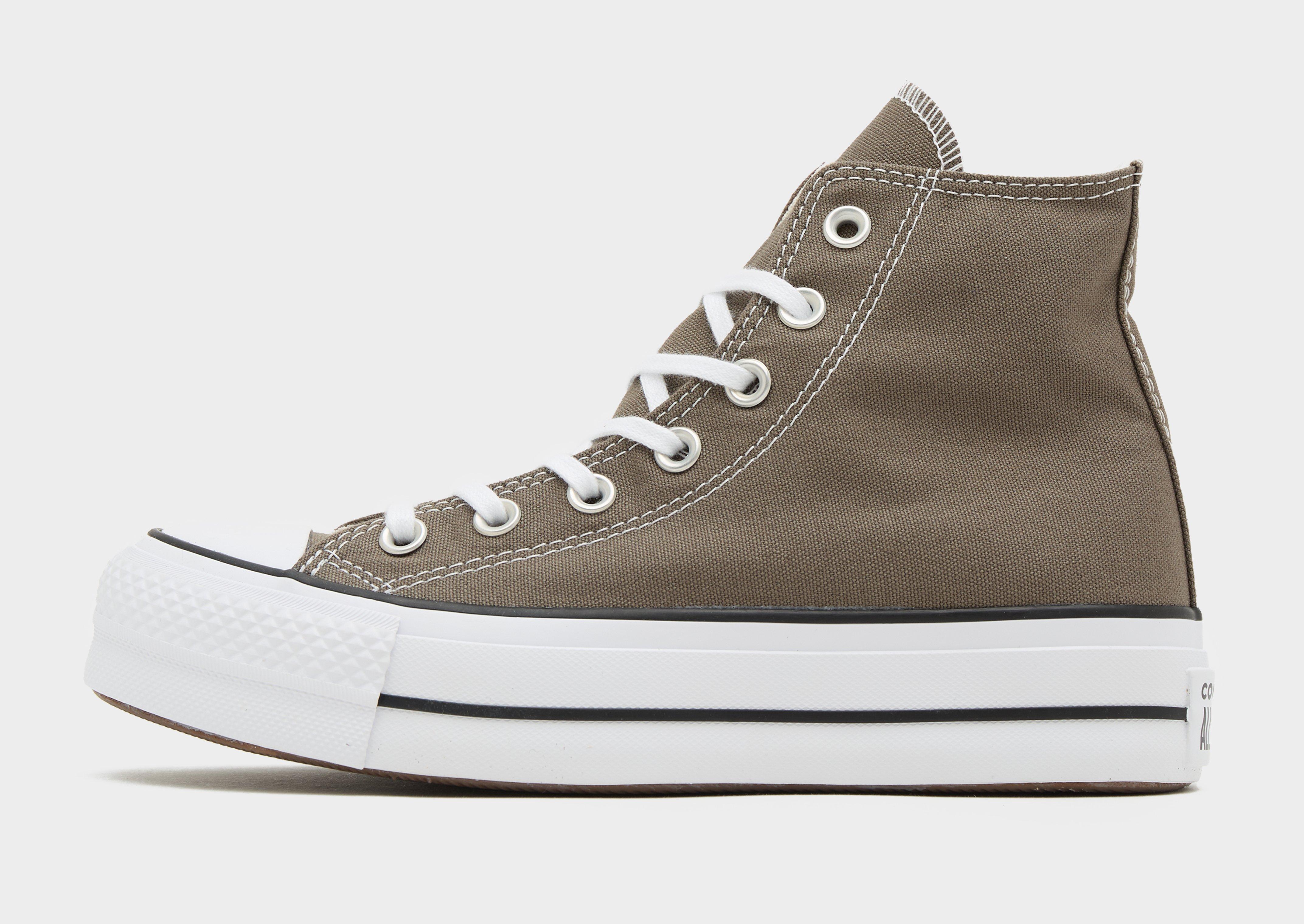 Converse on sale platform grey