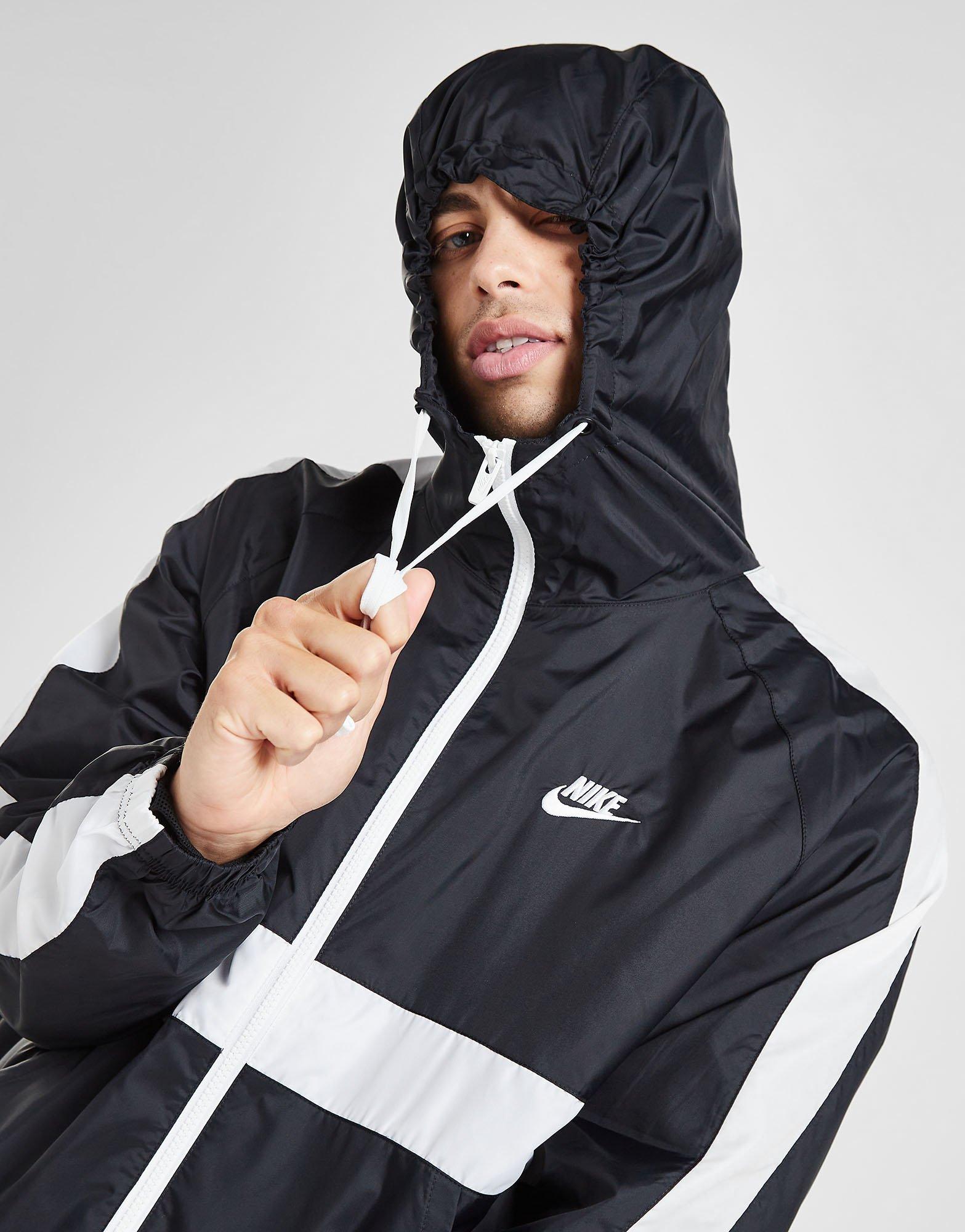 Nike M NSW SF WINDRUNNER HD JKT Blanc / Gris / Noir - Vêtements Doudounes  Homme 162,00 €