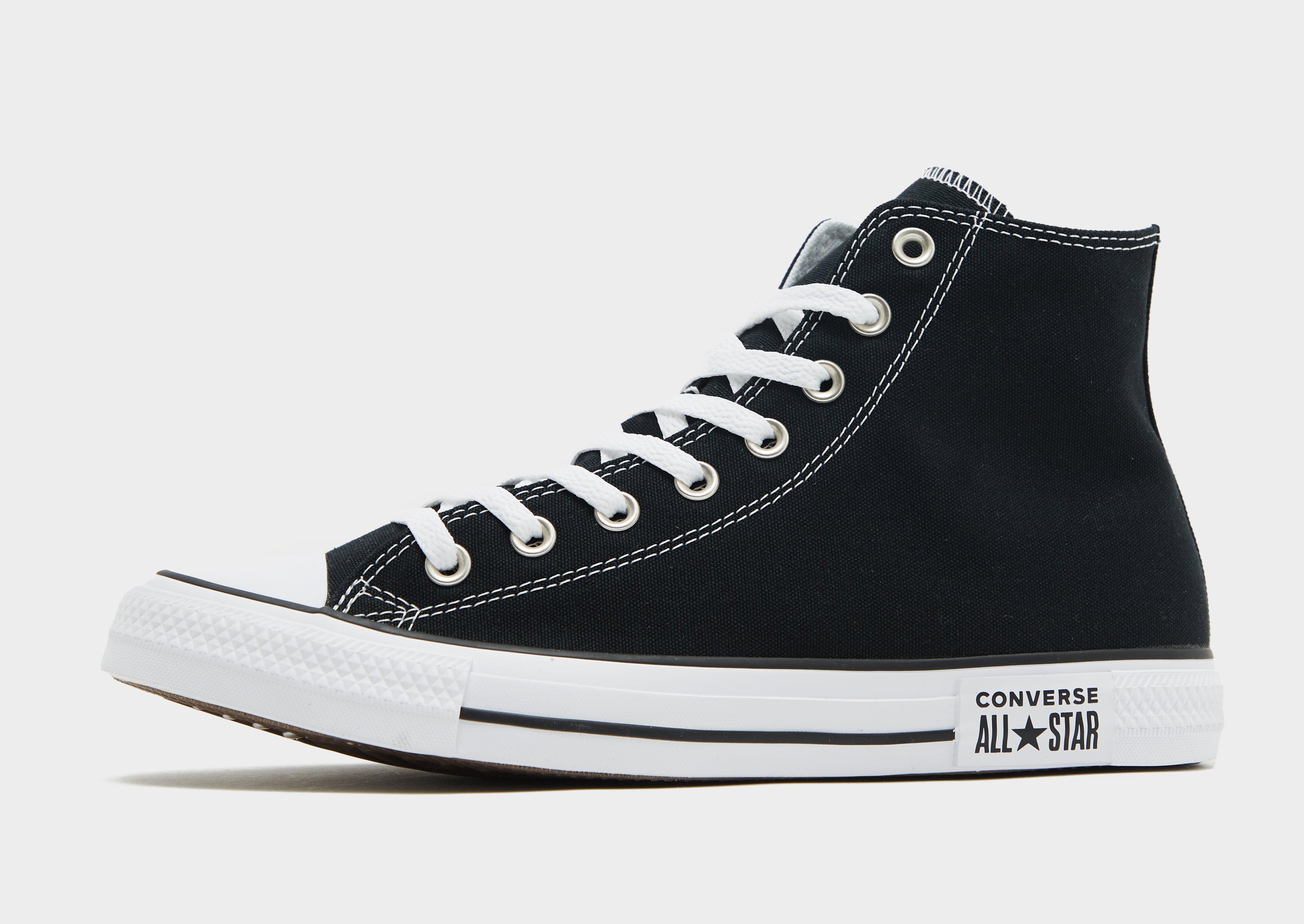 Jd black shop high top converse