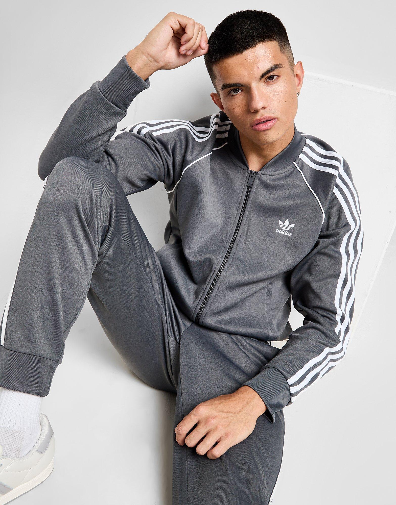 Grey adidas Originals SST Track Top - JD Sports Global