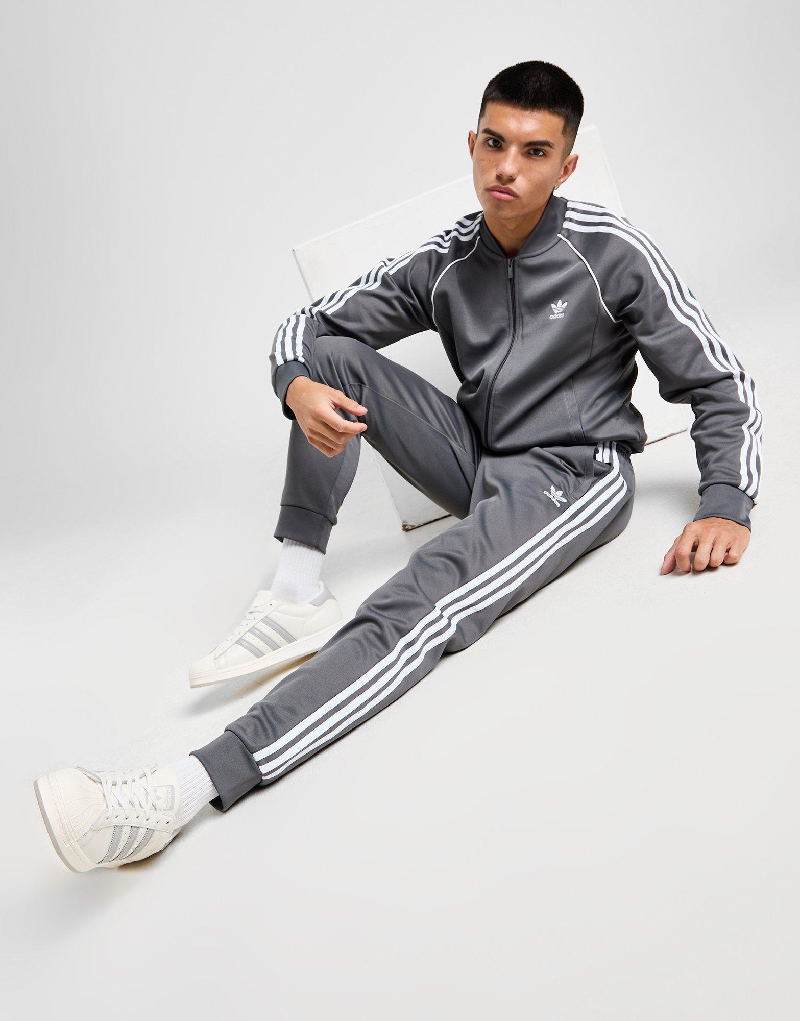 Grey adidas Originals SST Track Top - JD Sports