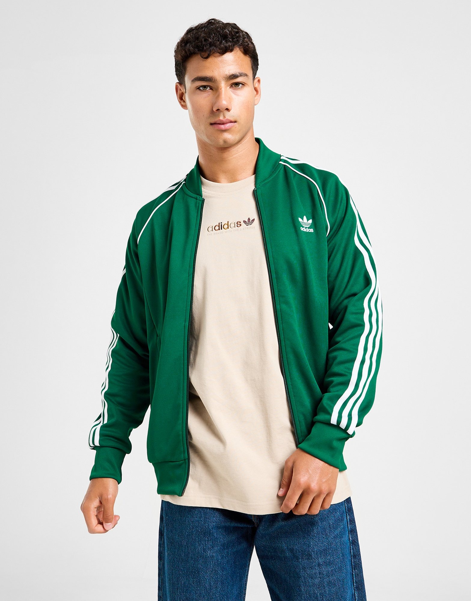 Green adidas Originals SST Track Top JD Sports UK
