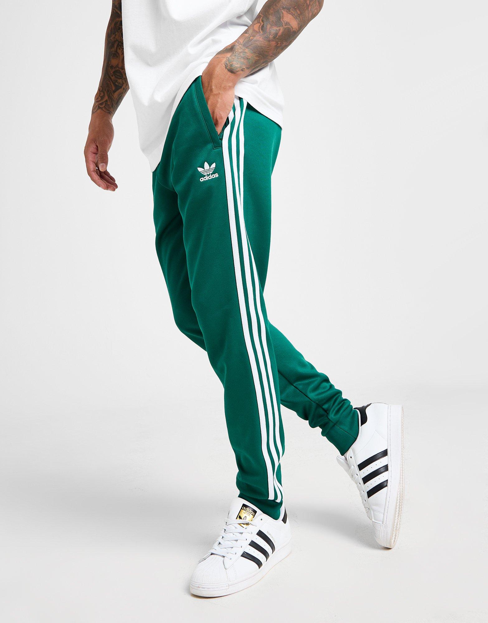 adidas originals SST Track Pants Green