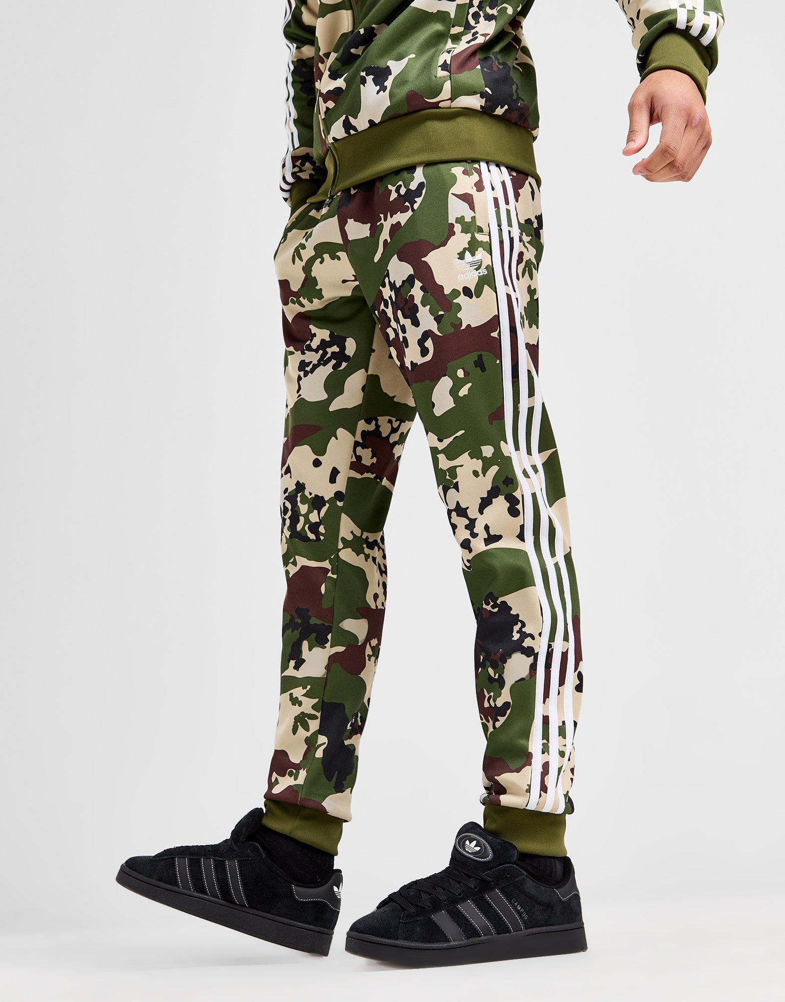 Adidas originals best sale camo track pants