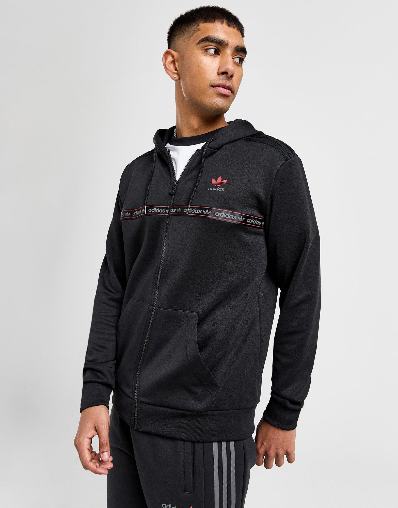 Adidas originals tape outlet full zip hoodie