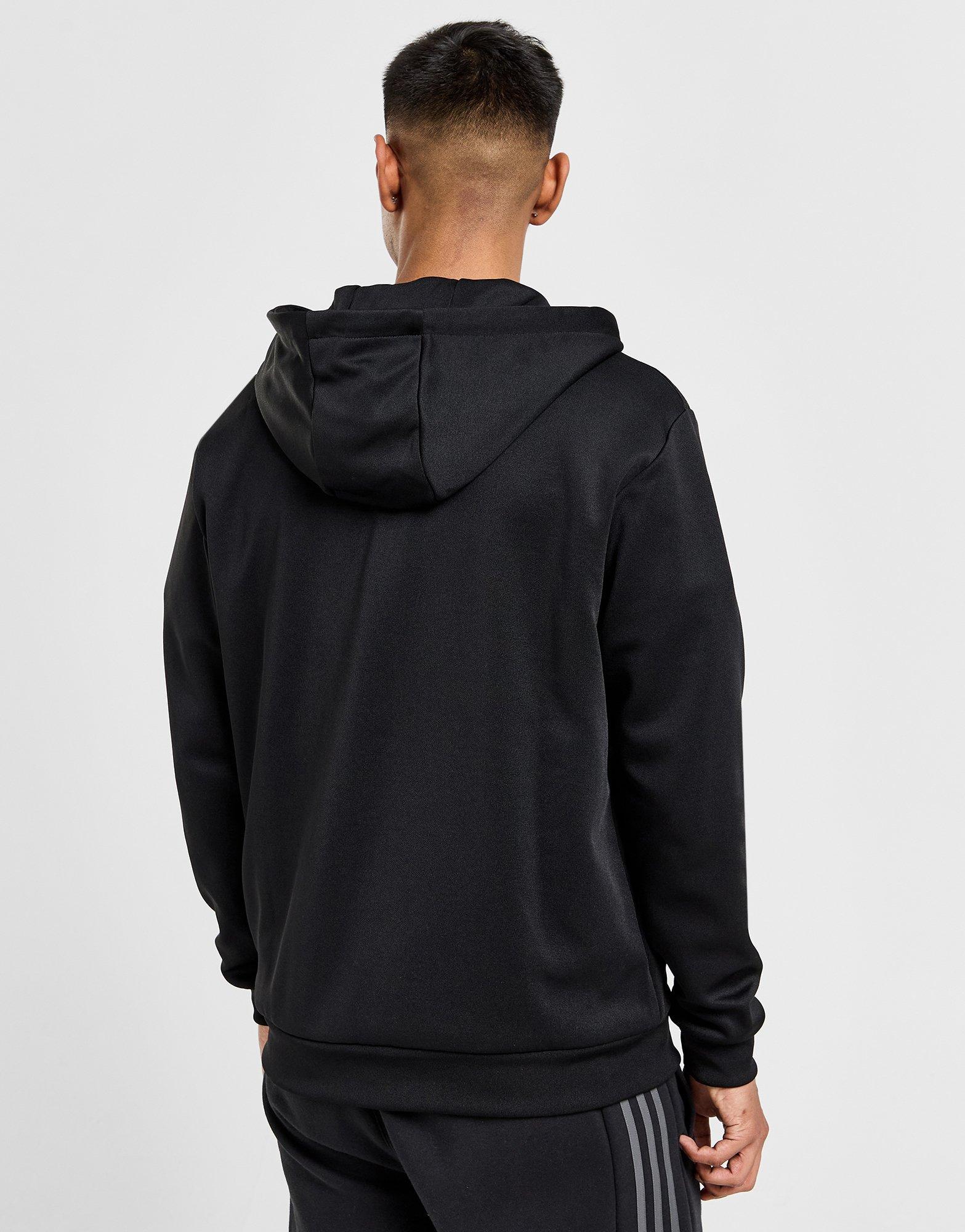 Adidas originals tape overhead hoodie black best sale