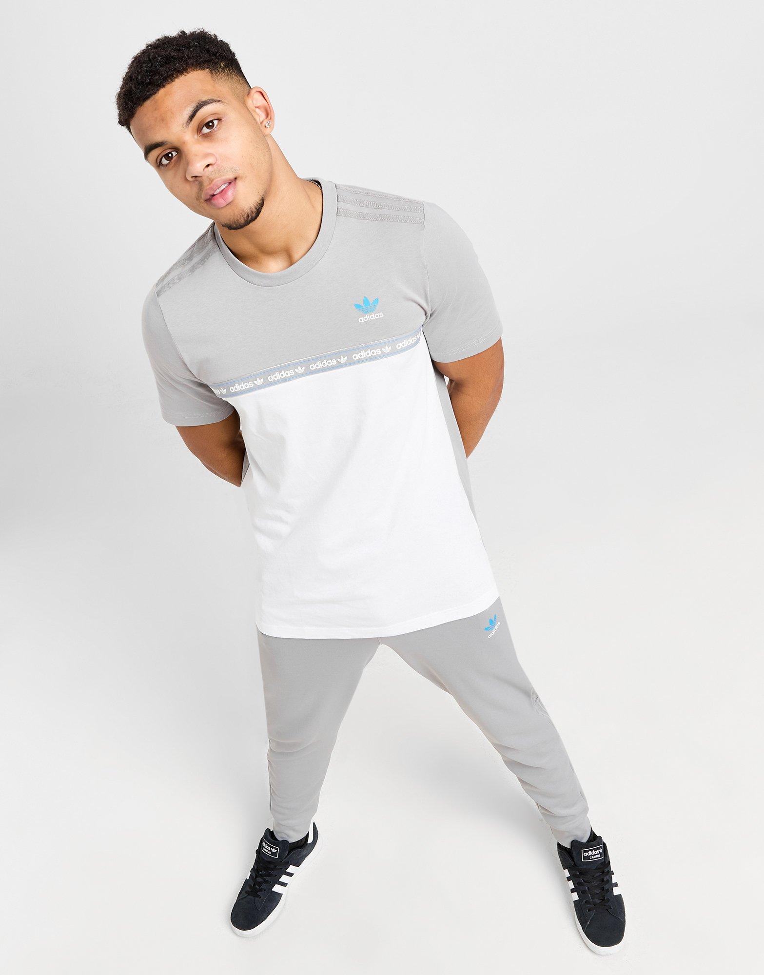 White adidas Originals New York Tape T-Shirt | JD Sports UK